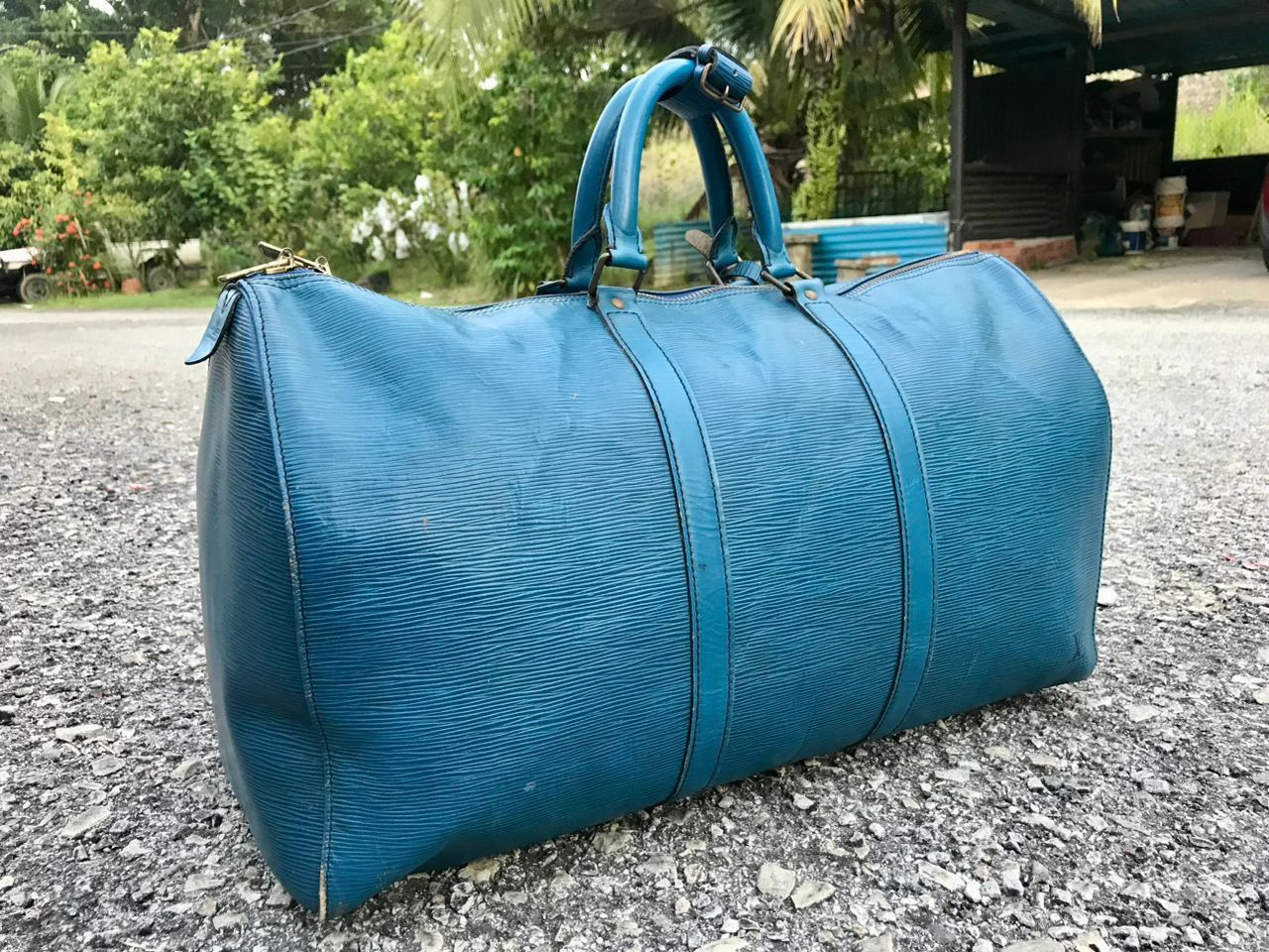 Louis Vuitton Authentic Vintage Louis Vuitton Keepall 50 Epi Travel Bag Size ONE SIZE - 3 Thumbnail