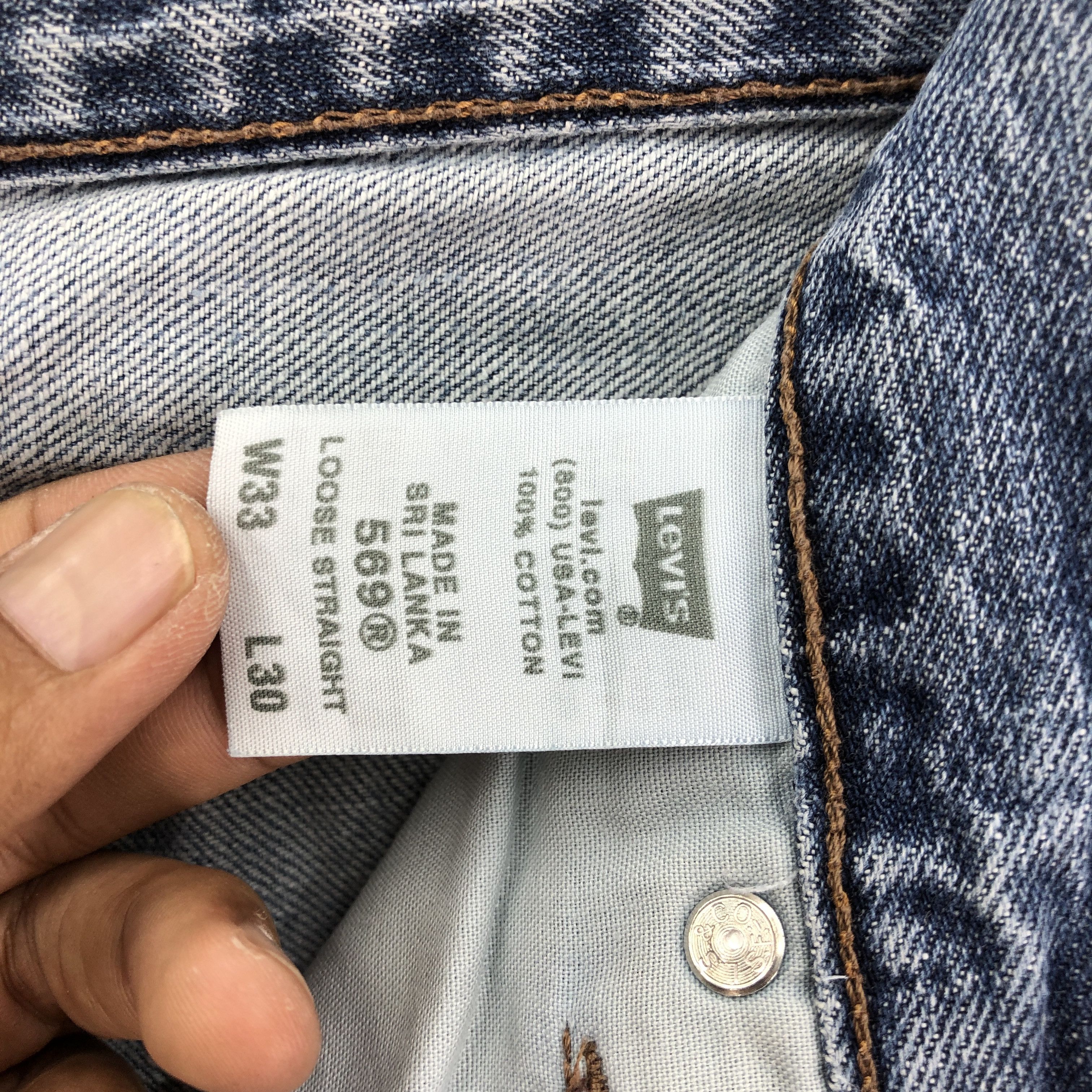Levi's Vintage Levis 569 Baggy Loose Jeans Ripped Levis Faded Denim Size US 30 / EU 46 - 7 Thumbnail
