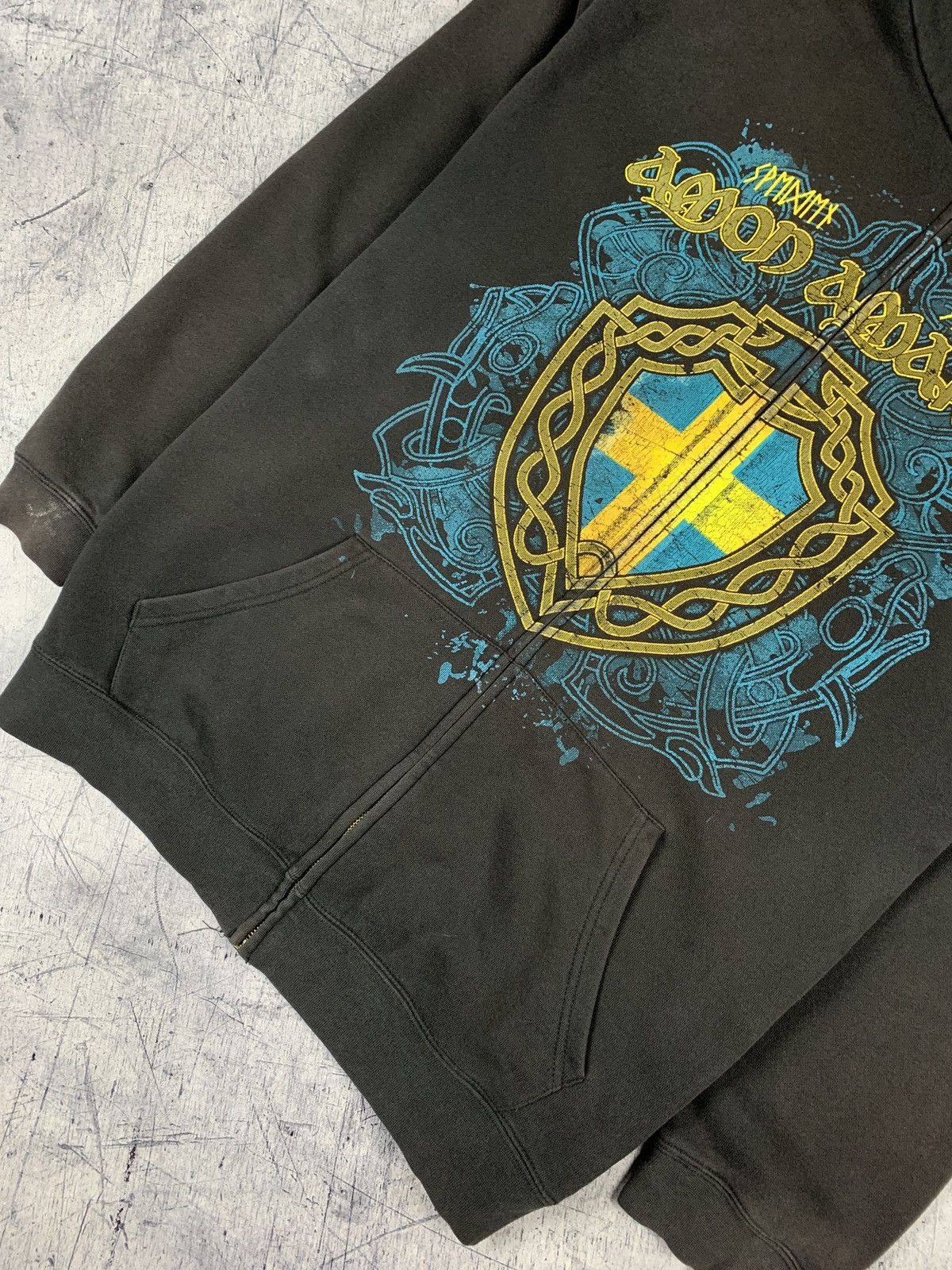 Band Tees Vintage Y2K Amon Amarth Full Zip Rock Band Hoodie AOP Print Size US XXL / EU 58 / 5 - 3 Thumbnail
