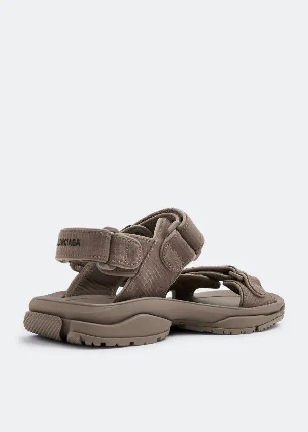 Balenciaga o1mt1gz1224 Tourist Monocolor Sandals in Dark Taupe Size US 10 / EU 43 - 2 Thumbnail