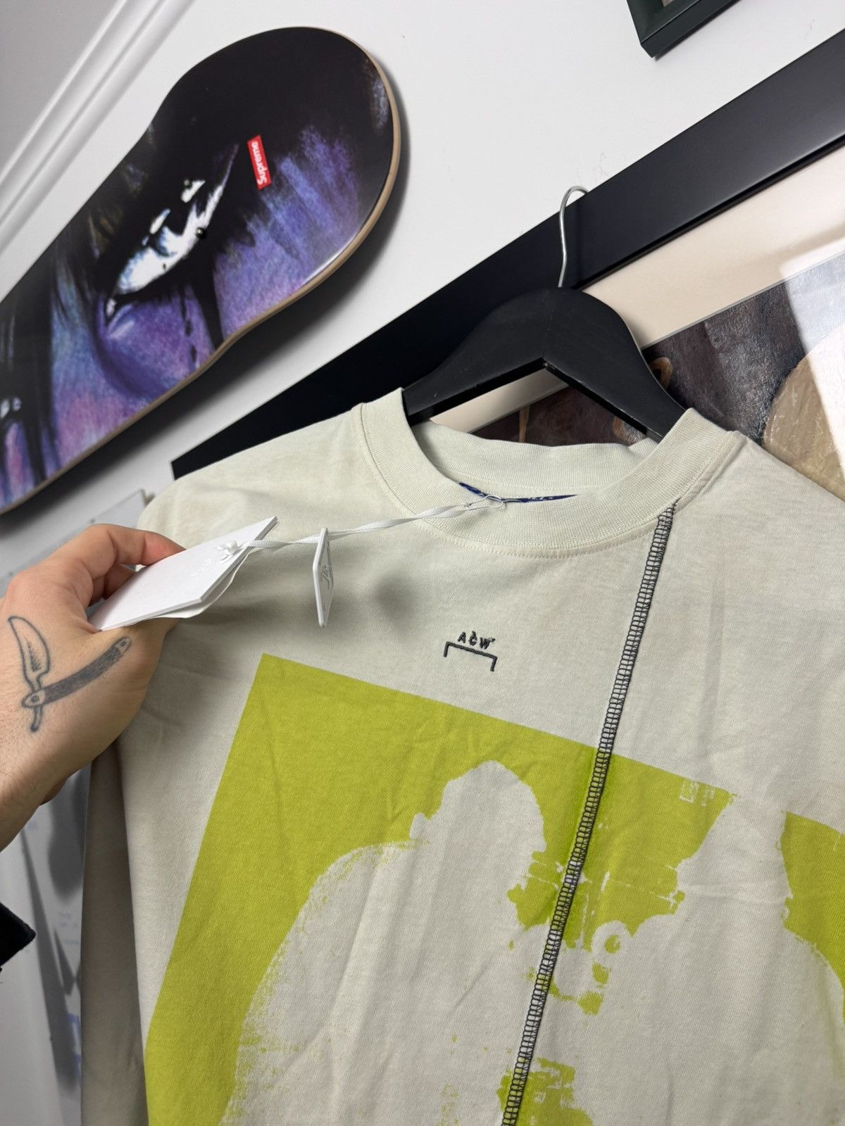 A-COLD-WALL* A-COLD-WALL* ACW Oversize Beige Tee Streetwear Rare Print Size US M / EU 48-50 / 2 - 2 Thumbnail