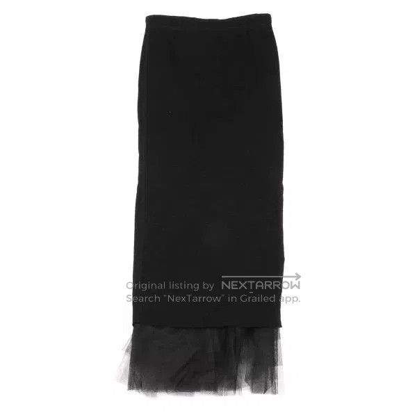 Junya Watanabe black vintage sheer design skirt. Size US 26 / EU 42 - 3 Thumbnail