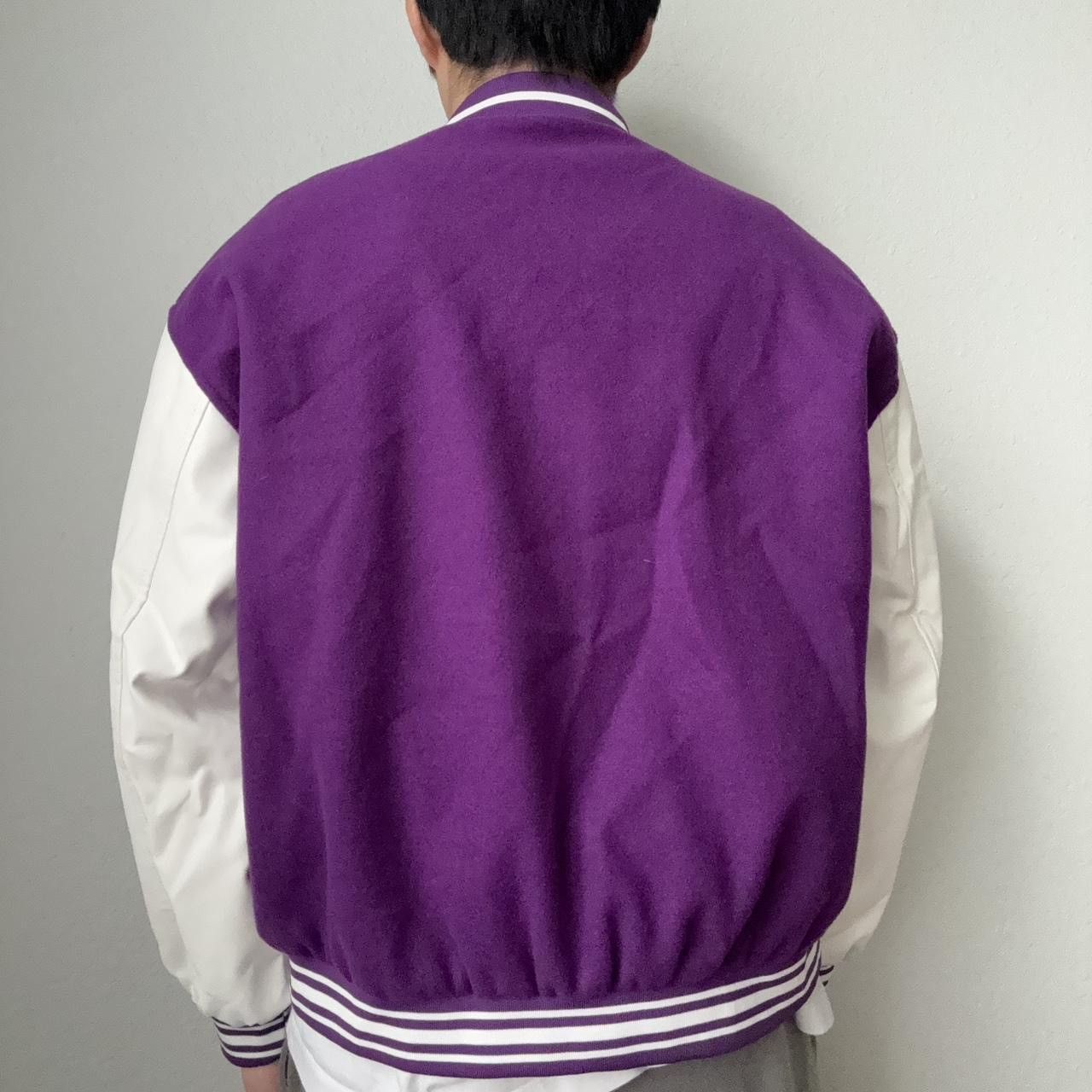 Other Skeleton Bones Embroidered Varsity Purple Jacket Size US L / EU 52-54 / 3 - 2 Thumbnail