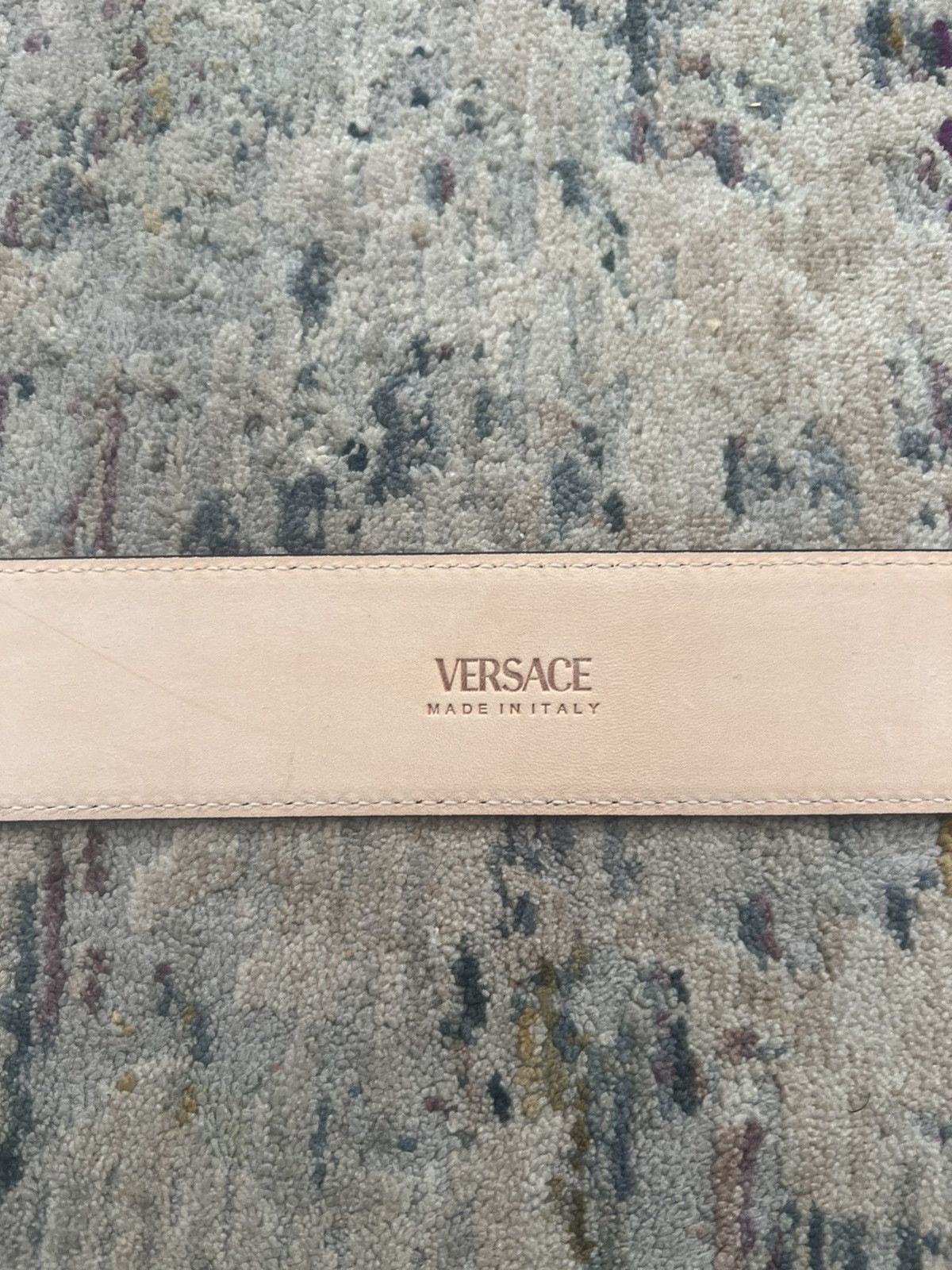 Versace × Versace Jeans Couture Versace Medusa Brown Leather Belt Sz 90/36 Size 36 - 3 Thumbnail