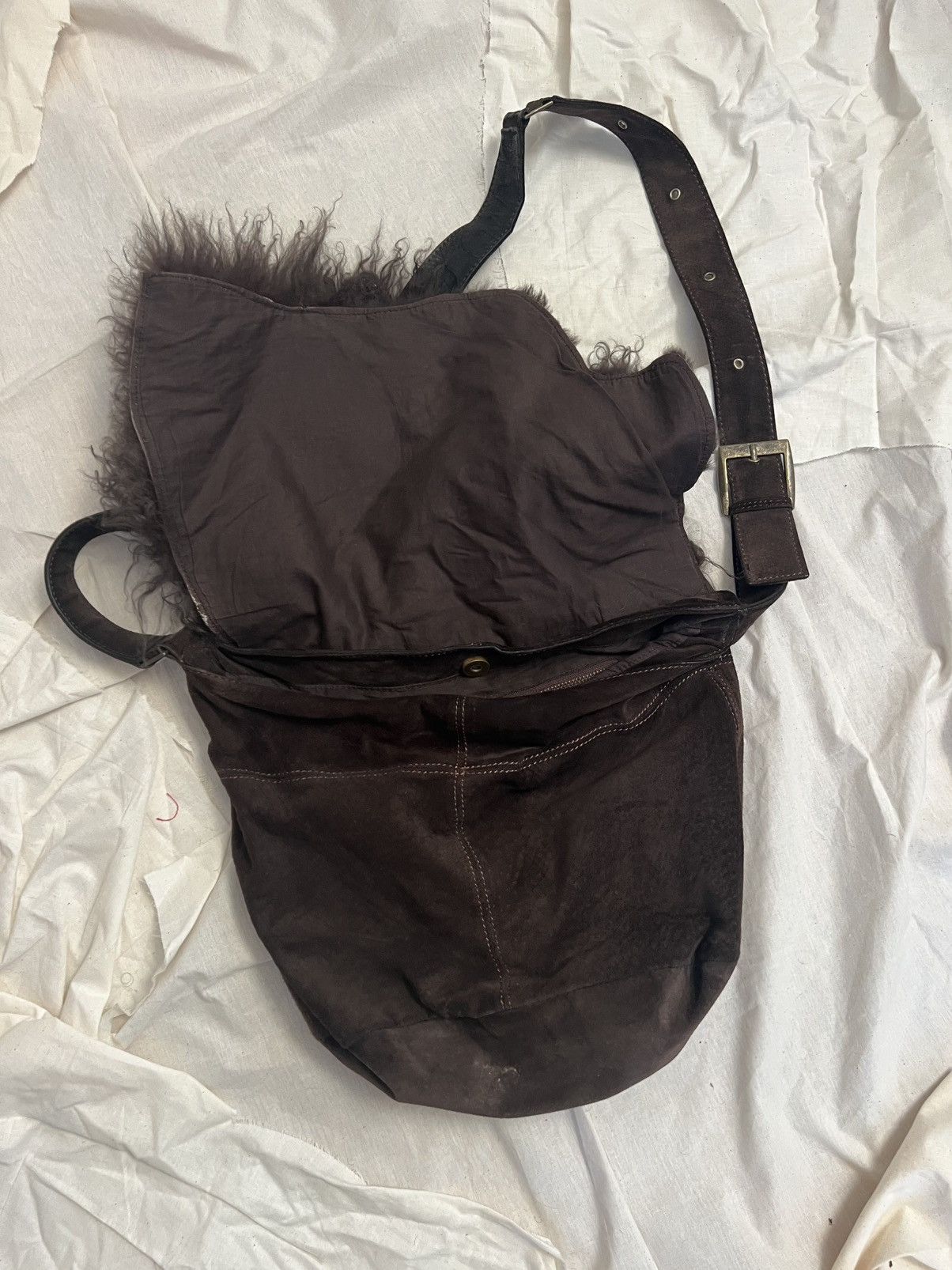 GOA GOA fur messenger bag Size ONE SIZE - 2 Thumbnail