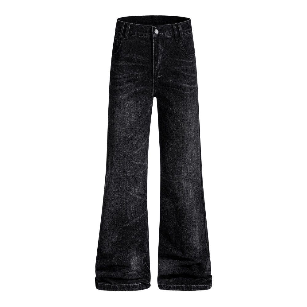 Jean Men's street distressed loose hippie washed flared jeans Size US 32 / EU 48 - 1 Thumbnail