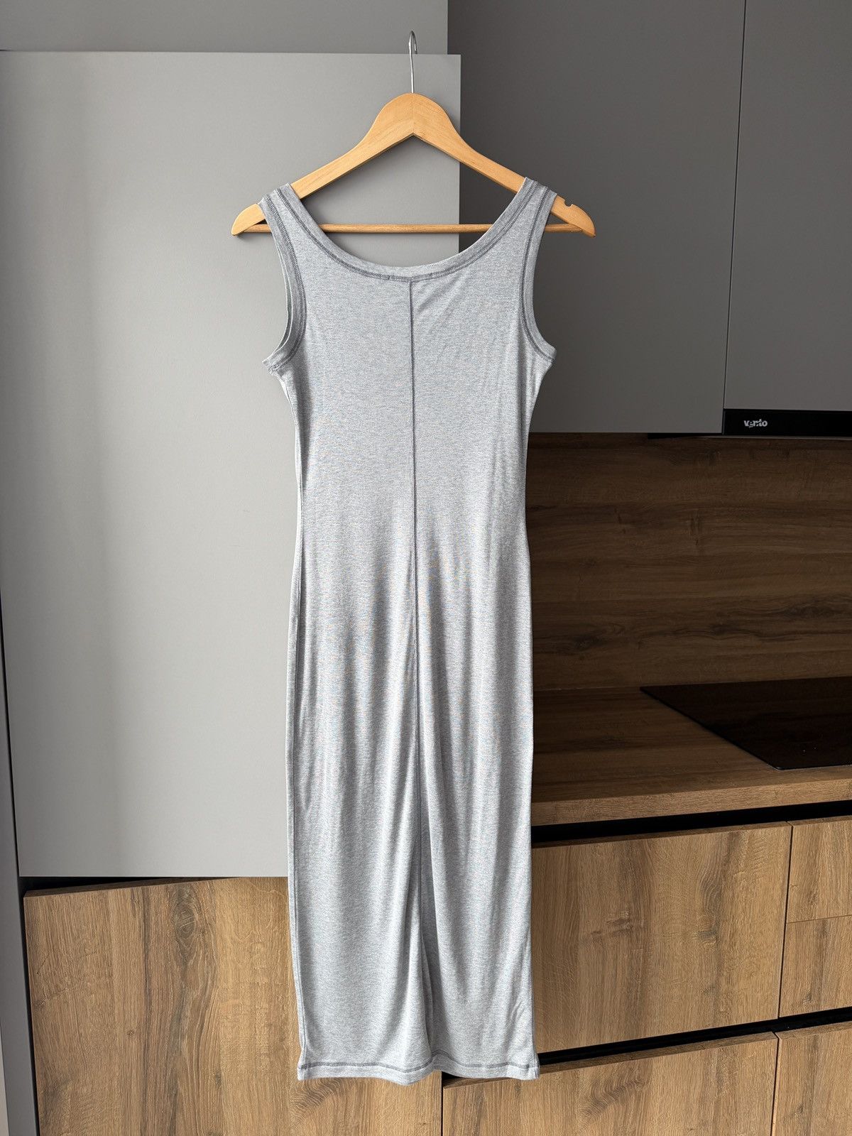 Miu Miu Miu Miu Logo-Patch Silk Midi Dress Size XS / US 0-2 / IT 36-38 - 9 Thumbnail