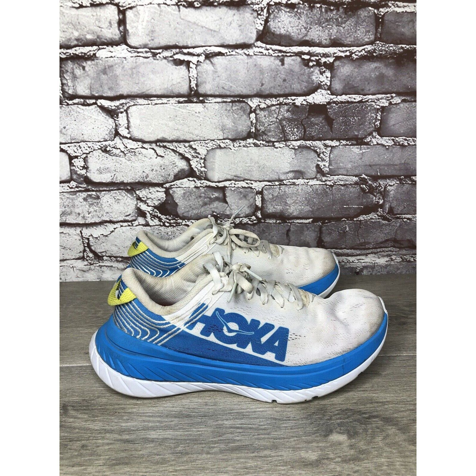 Hoka Hoka One One Carbon X Blue White Running Shoes Women 7B US/3 Size US 7 / IT 37 - 8 Thumbnail