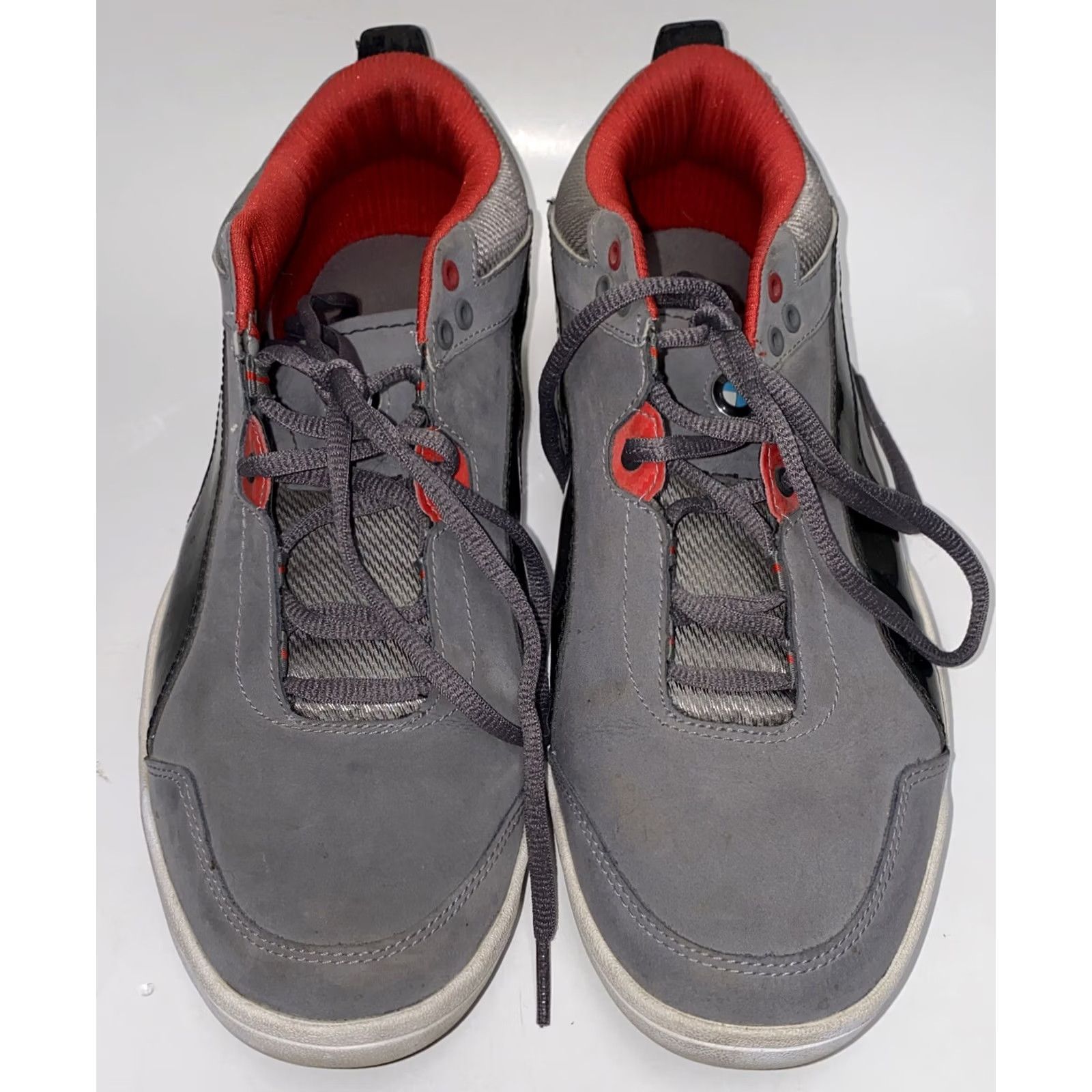 Puma Puma BMW Mens Gray/Red Lace Up Sneakers - Size 10 - 9 UK Size US 9 / EU 42 - 3 Thumbnail