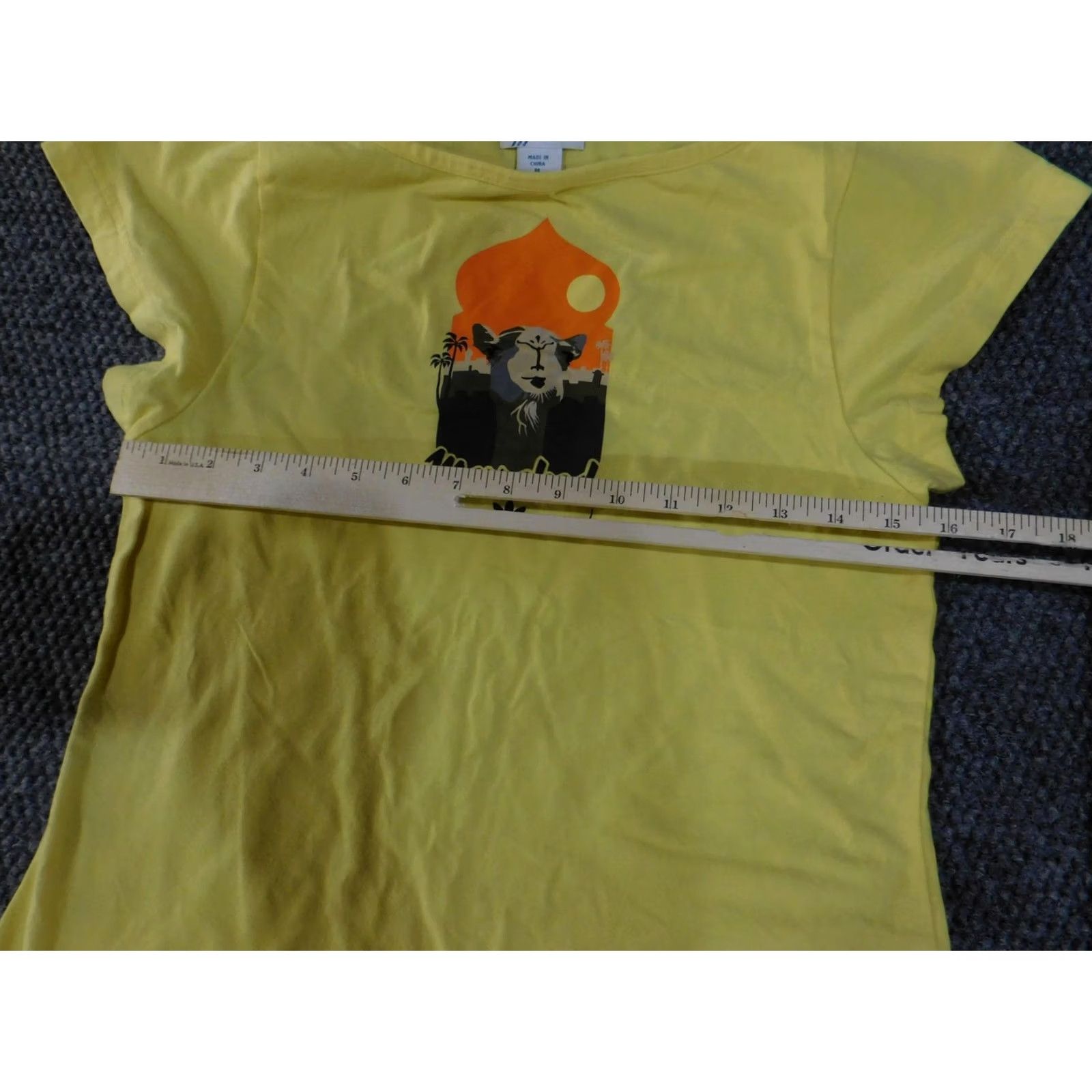 Adidas VINTAGE Adidas Shirt Womens Medium Yellow Marrakesh Graphic Tee Short Sleeve Cotton Size M / US 6-8 / IT 42-44 - 7 Thumbnail