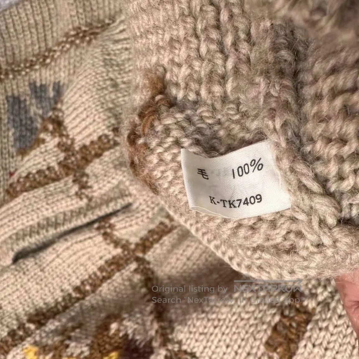 Other 90s FLASH UP Wool Knit Jacket. Size US M / EU 48-50 / 2 - 6 Thumbnail