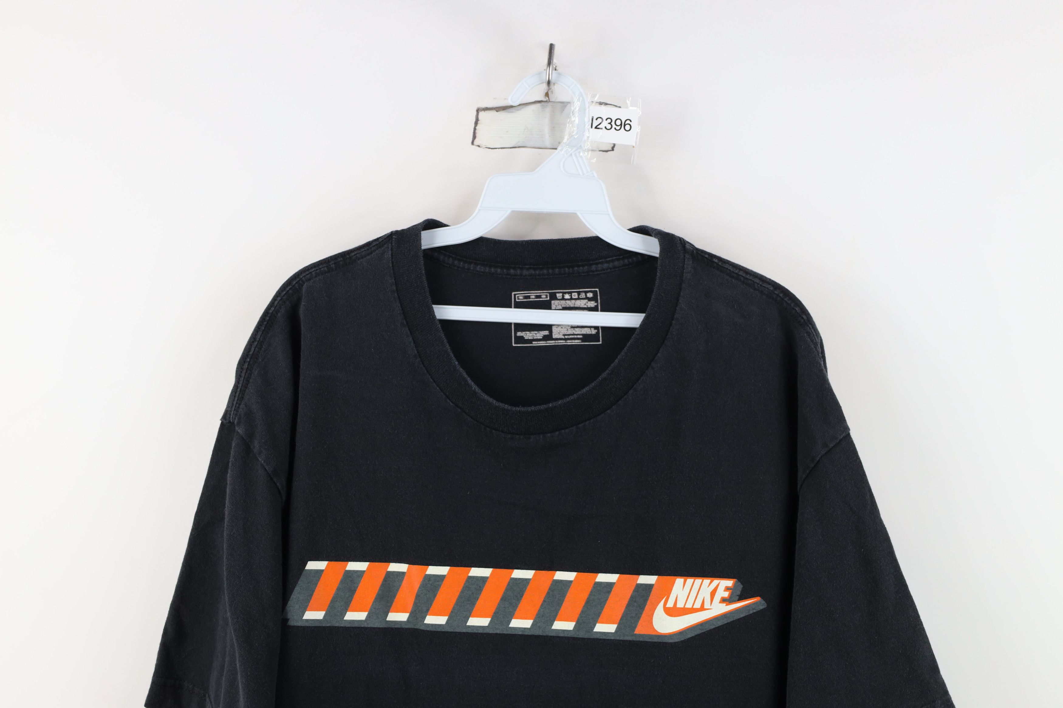 Nike Vintage Y2K Nike Mini Swoosh Block Letter T-Shirt Black Size US XL / EU 56 / 4 - 2 Thumbnail