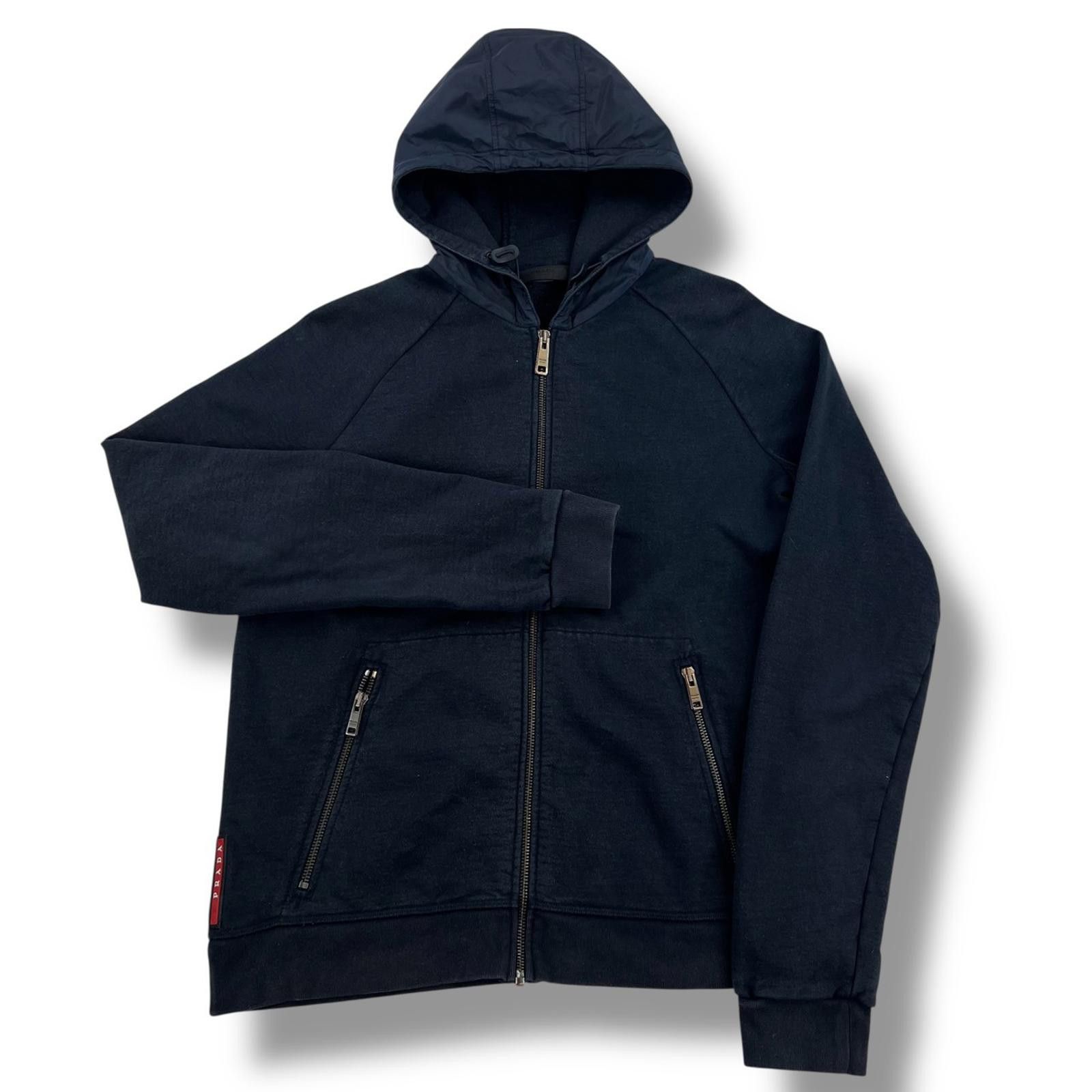 Prada Prada Navy Nylon Hood Hoodie Size US M / EU 48-50 / 2 - 2 Thumbnail