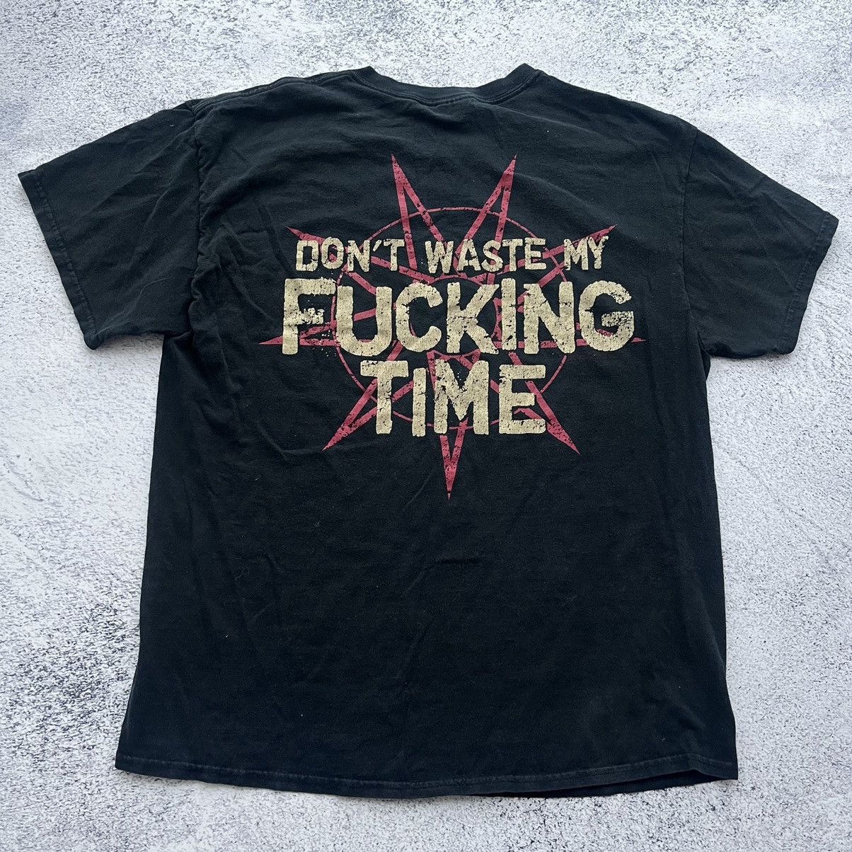 Band Tees × Slipknot × Vintage Vintage Slipknot “Fuck me up” mens rock band tee shirt Size US L / EU 52-54 / 3 - 3 Thumbnail