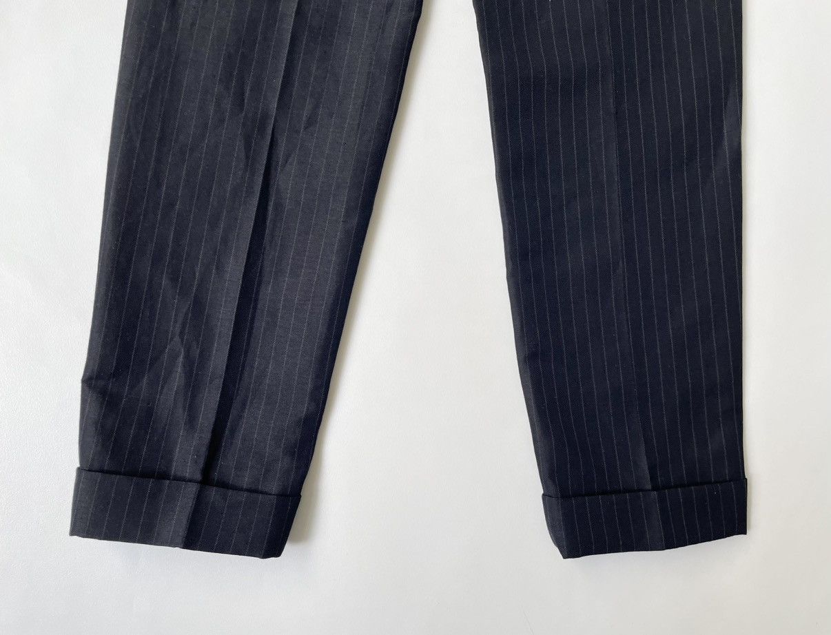 Comme des Garcons S/S 15 Black/Grey Pinstripe Trousers Size US 34 / EU 50 - 18 Thumbnail