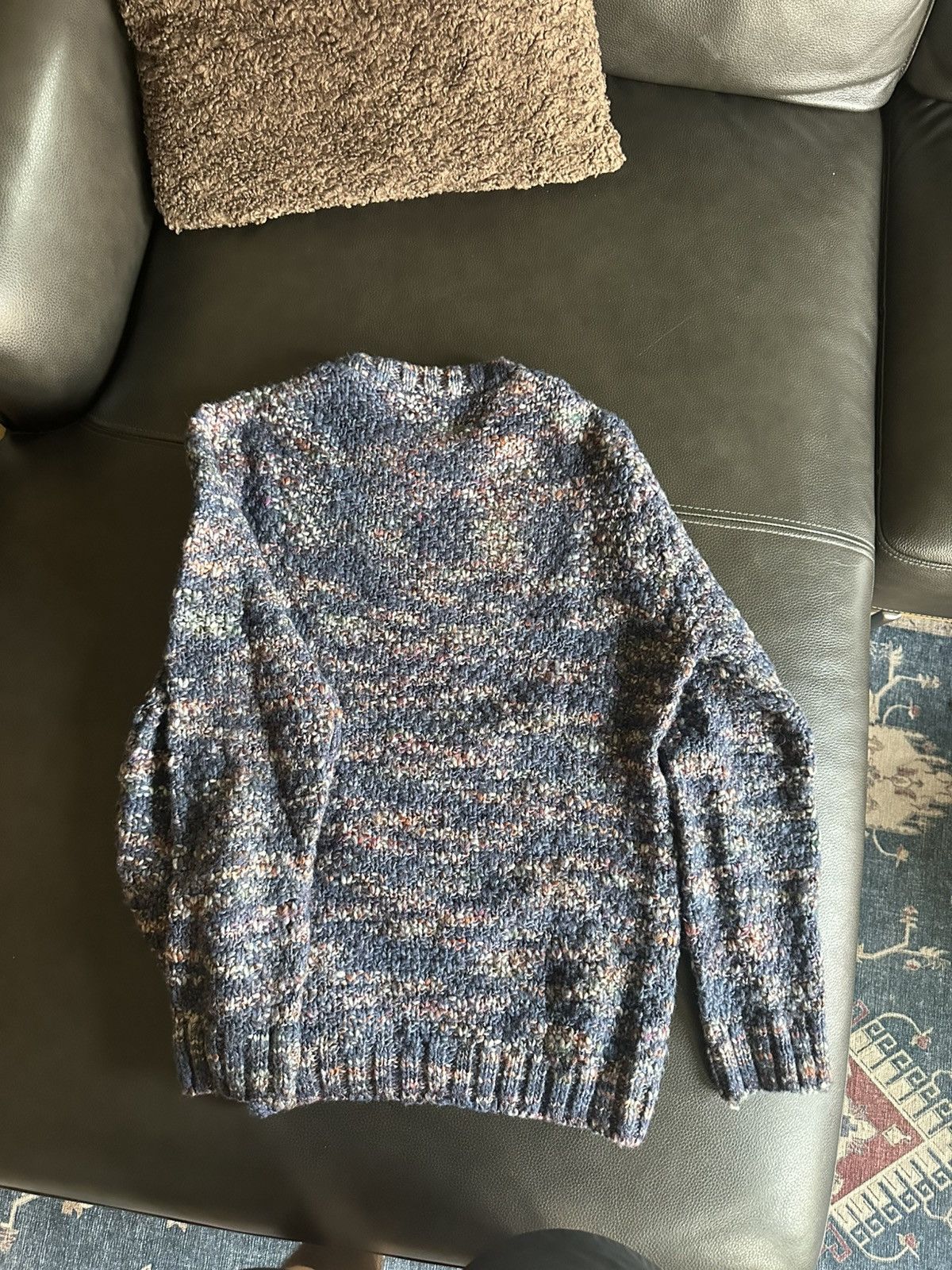 Folk Folk M Mixed Yarn Crew Knit Sweater - Ink Mix Size US S / EU 44-46 / 1 - 9 Thumbnail