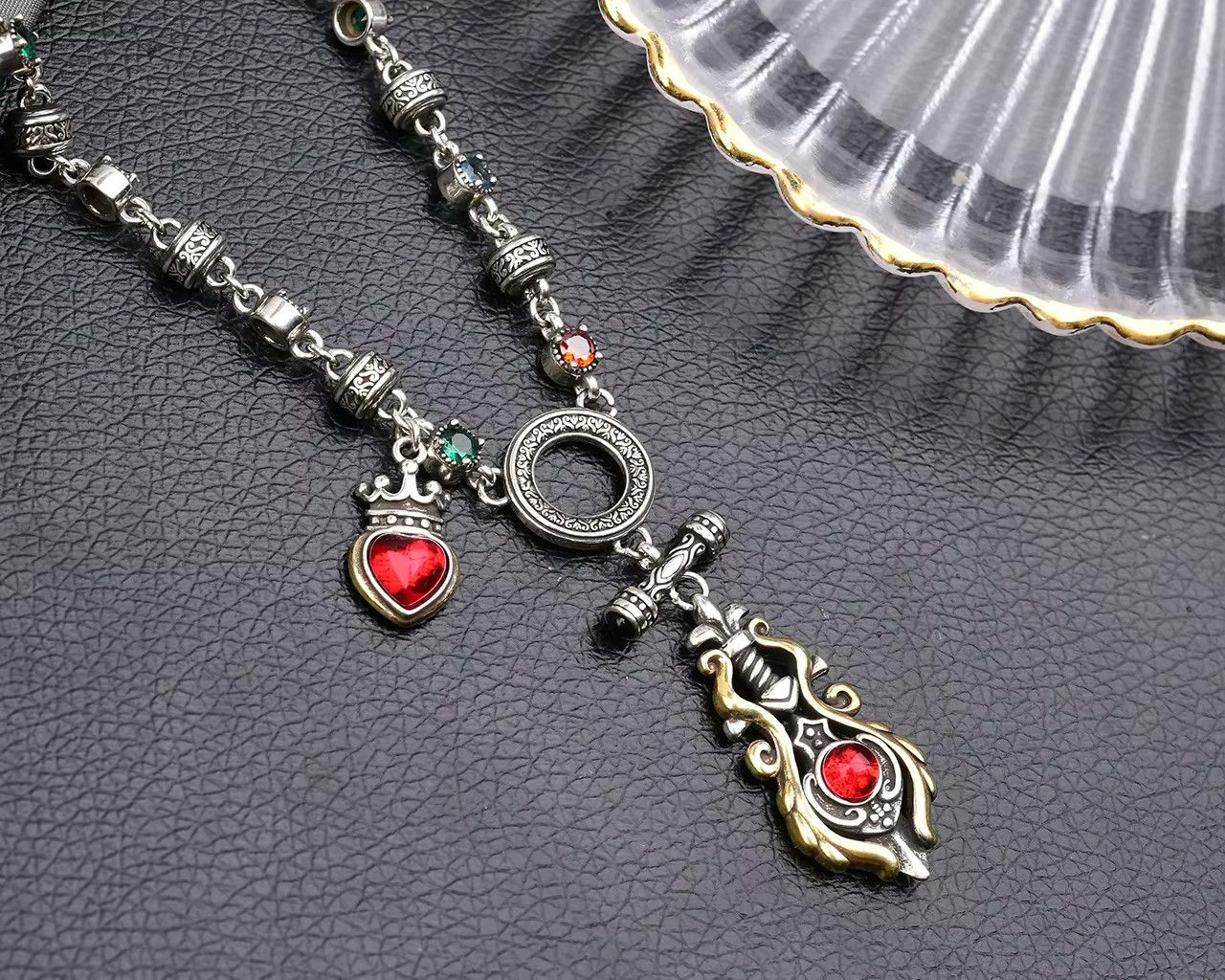 Jewelry Trendy Cool Unique Copper Inlaid Zircon Necklace Size ONE SIZE - 5 Thumbnail