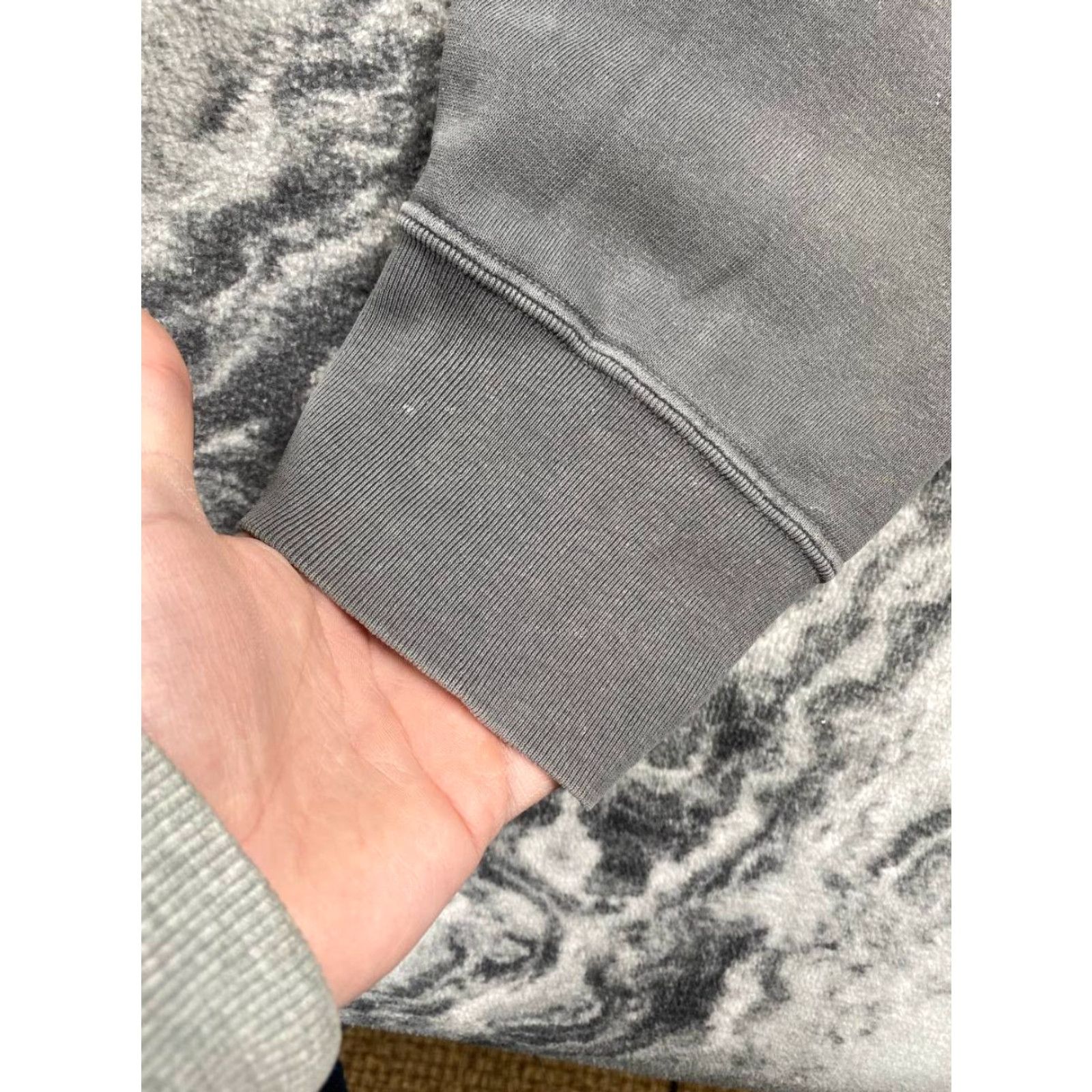 Vintage VINTAGE Stussy Hoodie Garment Workgear Gray XL Men 90s Crew Neck Fleece Cotton Hooded Pullover Skateboarding Size US XL / EU 56 / 4 - 5 Thumbnail