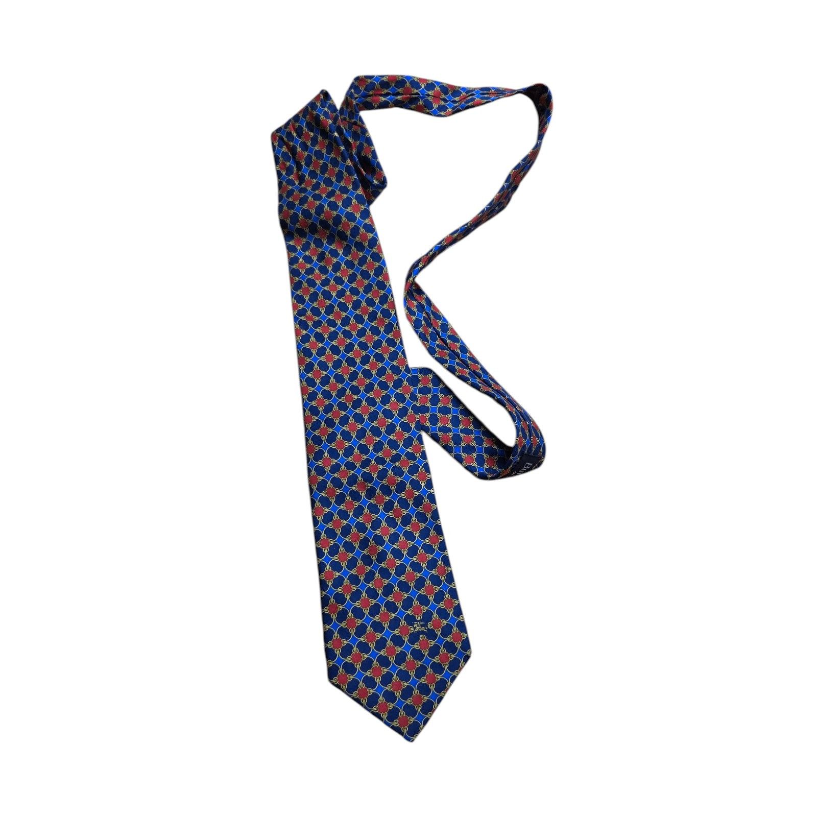 Burberry Burrberys of London Tie Made In Italy Silk Retro Vintage Size ONE SIZE - 2 Thumbnail