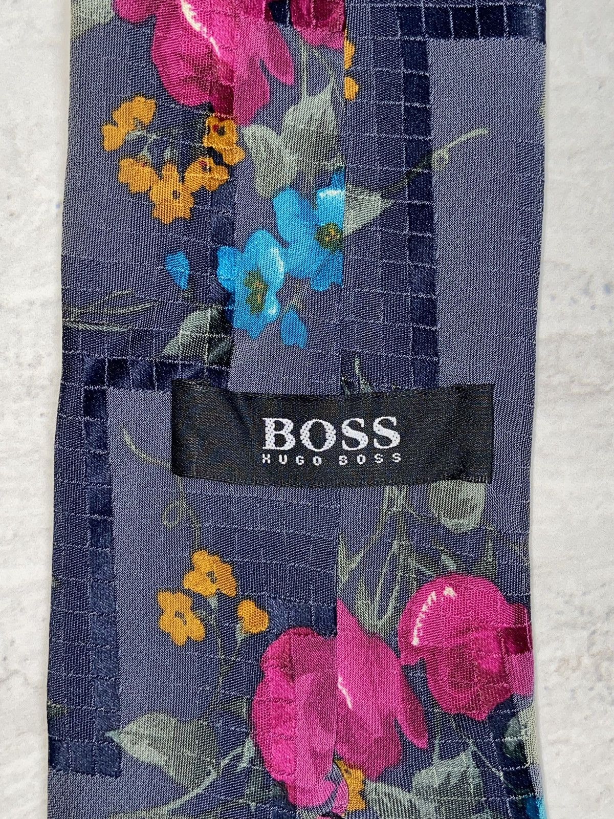 Hugo Boss HUGO BOSS Flower Motive Tie Size ONE SIZE - 5 Thumbnail