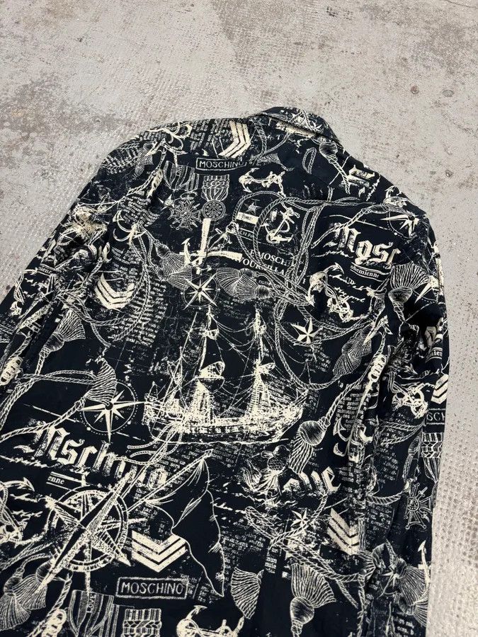 Moschino Moschino Galaxy Map Black & White Shirt Size US S / EU 44-46 / 1 - 8 Thumbnail
