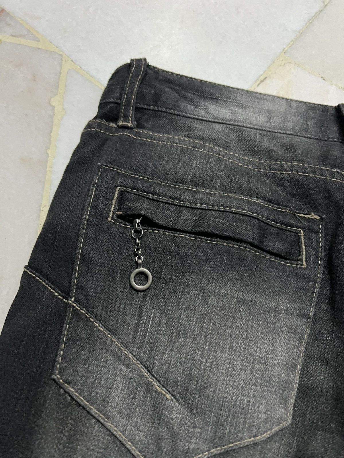 Japanese Brand PPFM DISTRESSED PUNK JEANS Size US 32 / EU 48 - 20 Thumbnail
