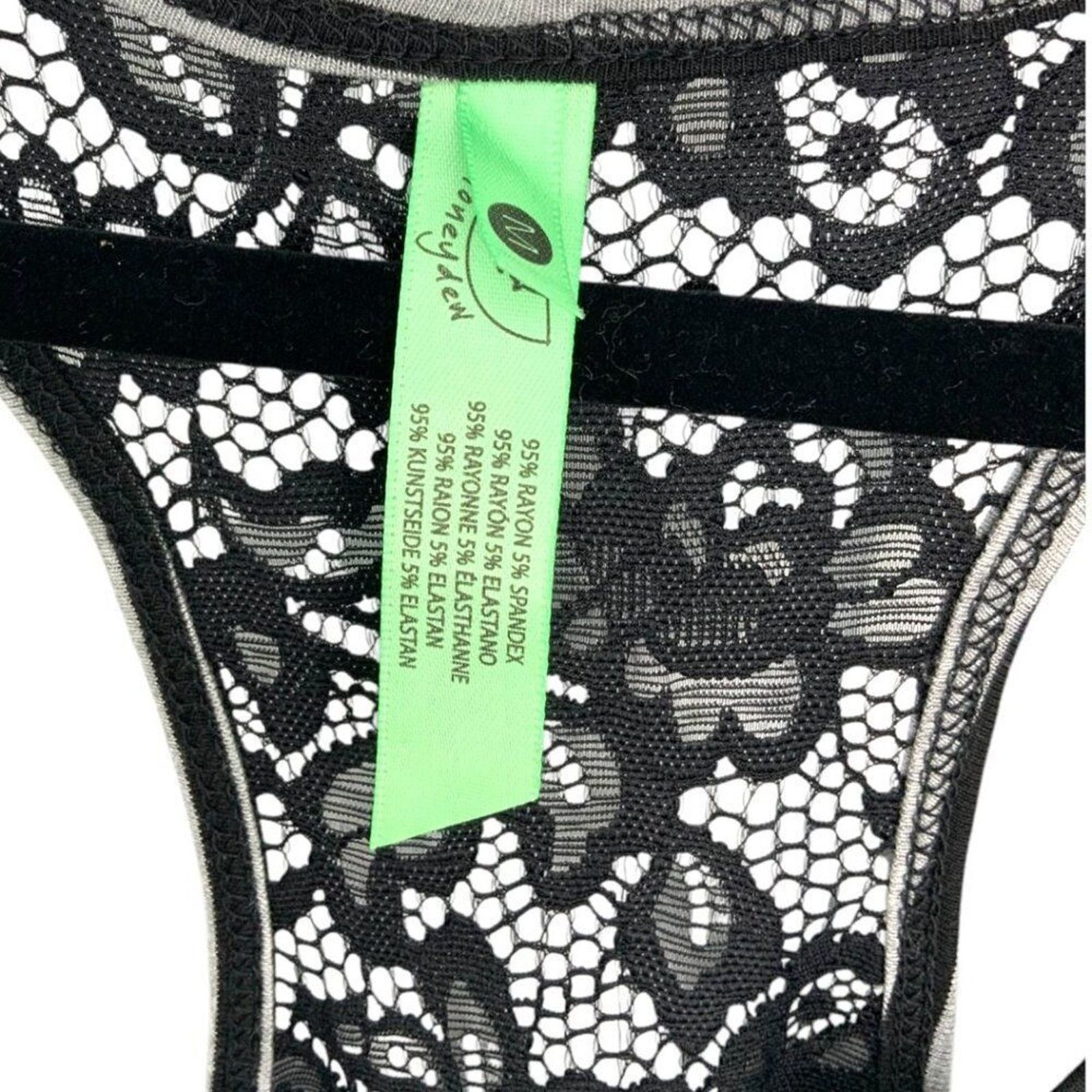 Other Honeydew Intimates Gray Stripe Lace Back PJ Top Medium NWT Size M / US 6-8 / IT 42-44 - 5 Thumbnail
