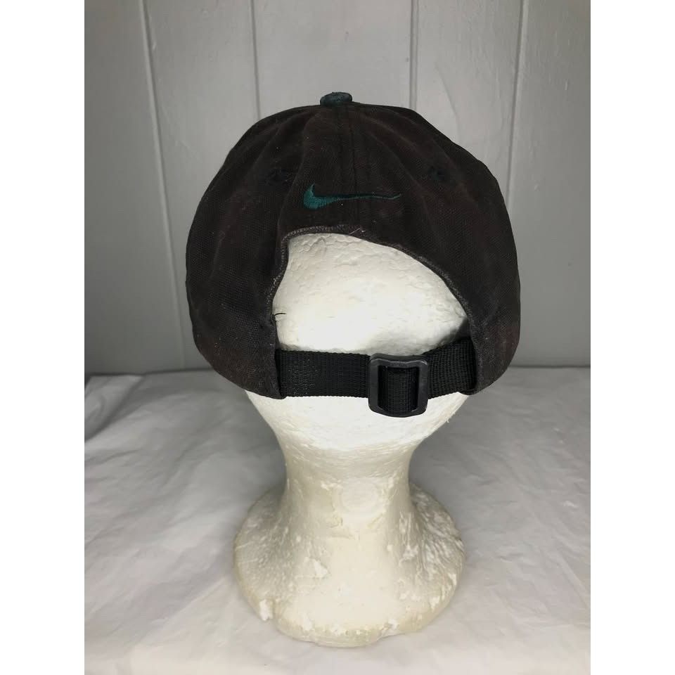 Nike Vintage 90's Nike Center Swoosh Canvas strapback hat cap Size ONE SIZE - 3 Thumbnail