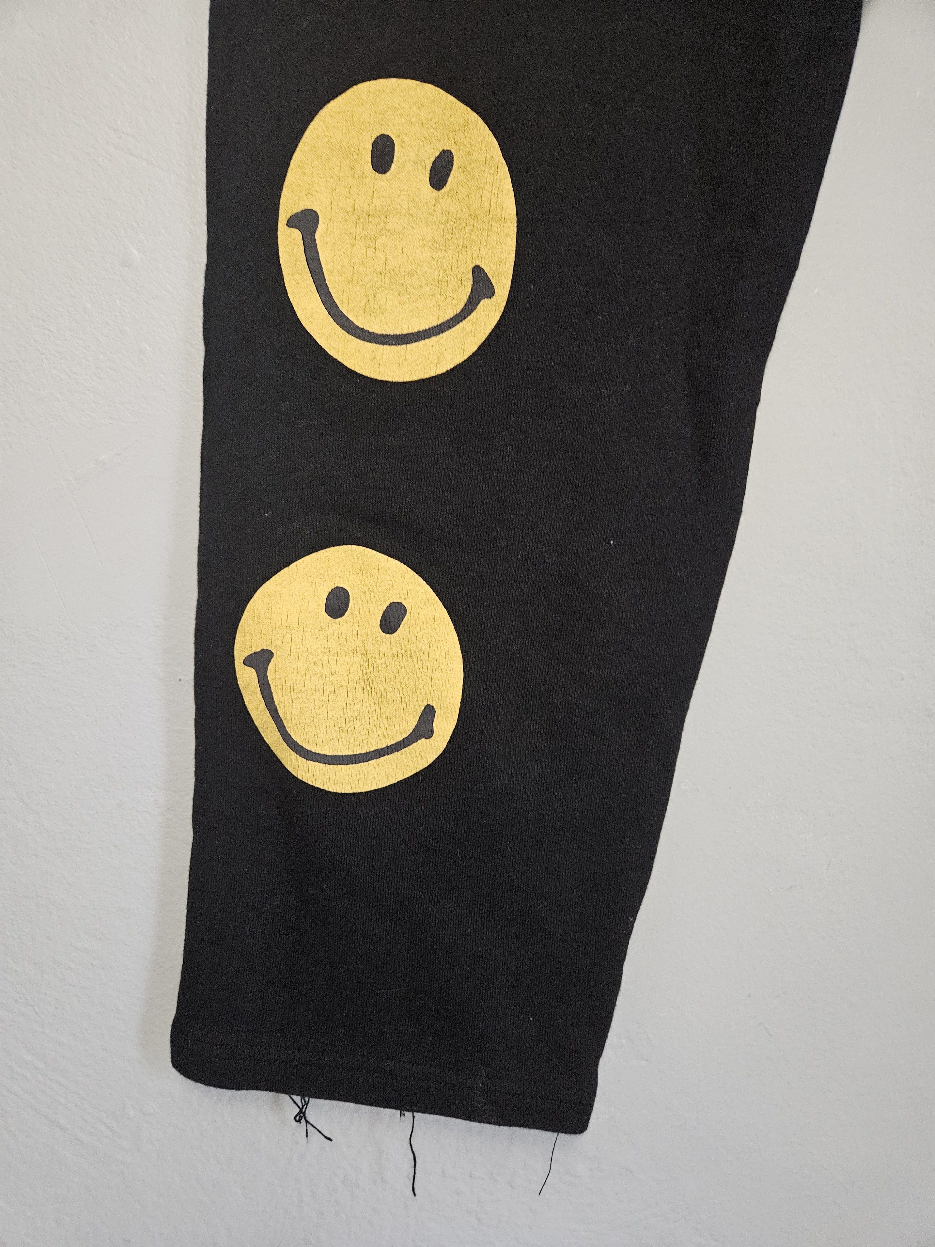Kapital Smiley Print Black Sweatpants Size US 36 / EU 52 - 2 Thumbnail