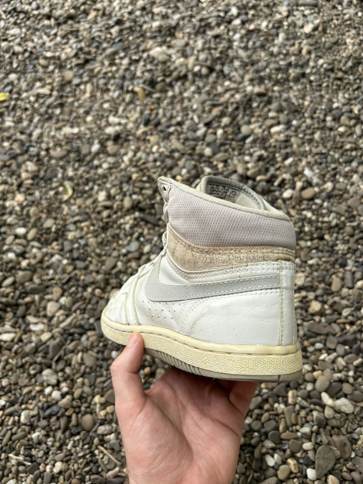 Nike × Vintage Vintage 80s Nike Court Force 1987 High Korea Made Sneakers Size US 7.5 / EU 40-41 - 3 Thumbnail