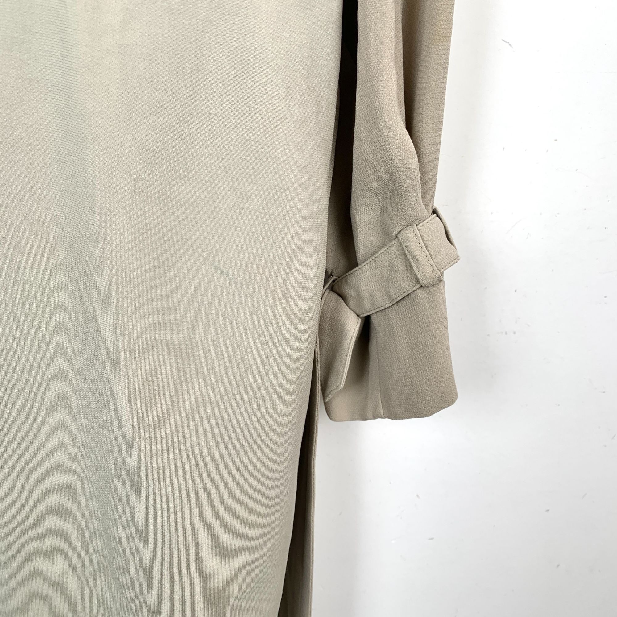 Max Mara Maxmara Khaki Double-Breasted Belted Long-Sleeve Dress (Size Size M / US 6-8 / IT 42-44 - 7 Thumbnail
