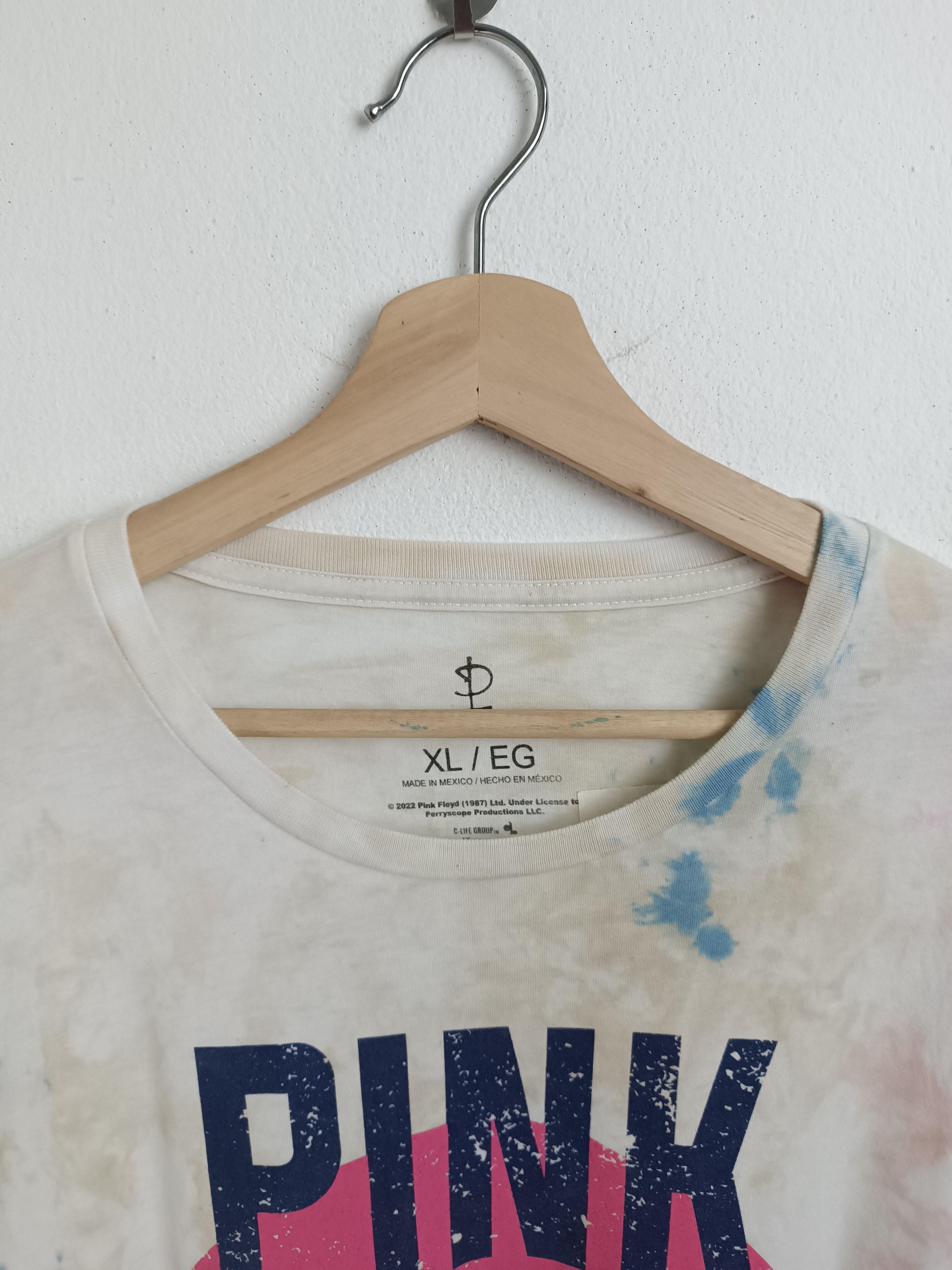 Band Tees VINTAGE PINK FLOYD TIE DYE POMPEII LIVE TEE VERY RARE Size US XL / EU 56 / 4 - 7 Thumbnail