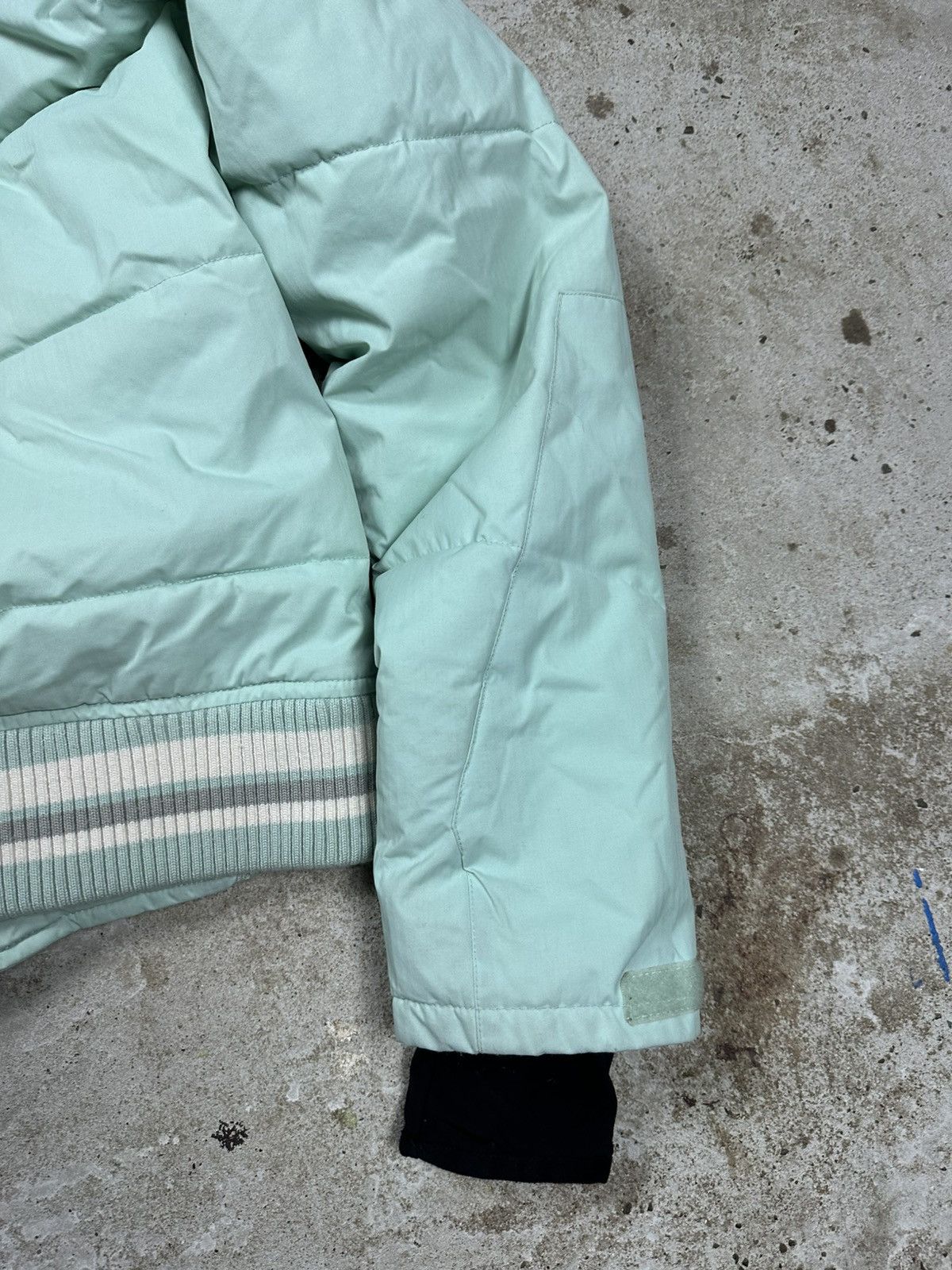If Six Was Nine × Japanese Brand × Le Grande Bleu (L.G.B.) Vintage Y2K Faux Fur Bomber Mint Jacket Hooded Utility Size US S / EU 44-46 / 1 - 11 Thumbnail