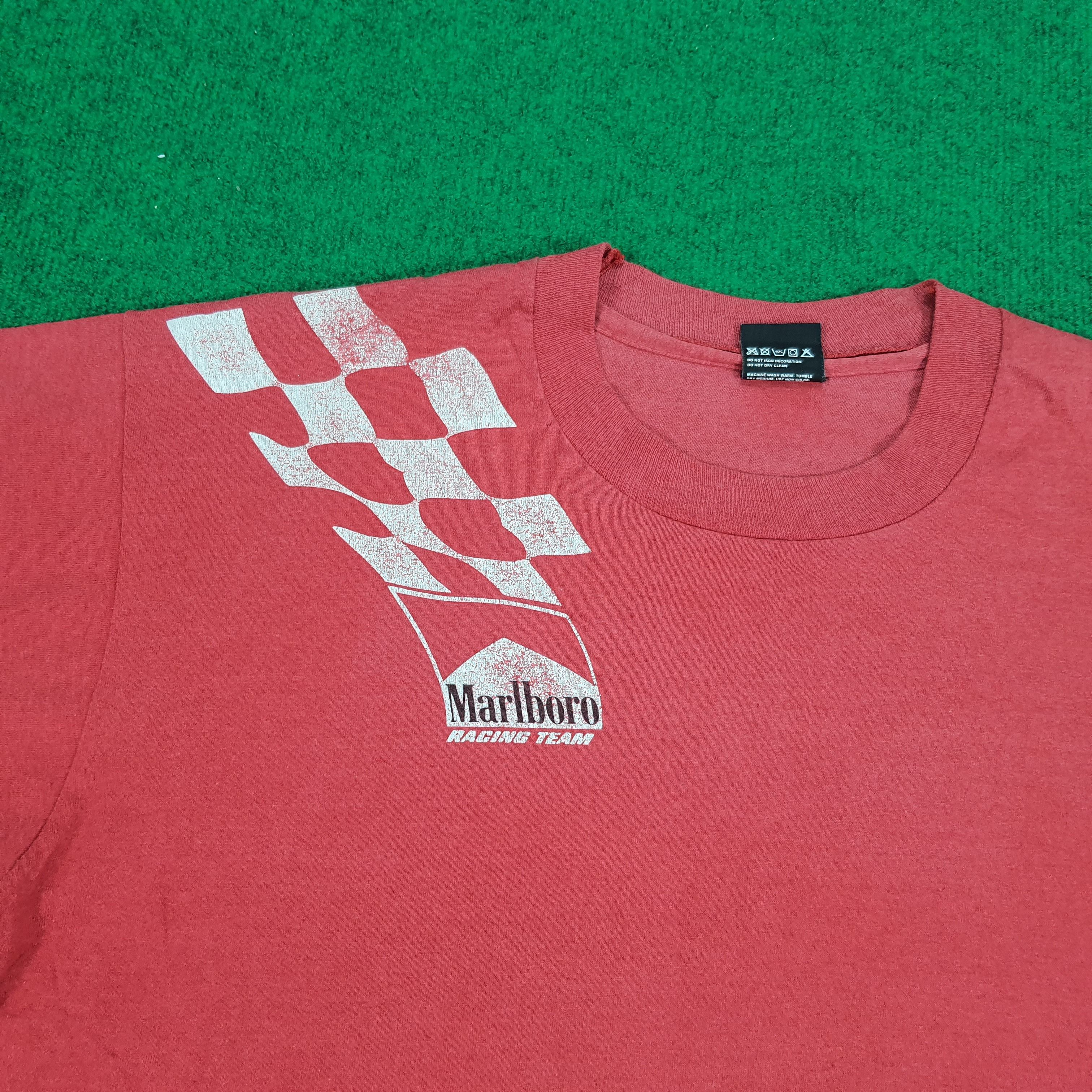 Marlboro × Vintage Vintage Marlboro Racing Team Motorsports Tshirt Size US XL / EU 56 / 4 - 4 Thumbnail