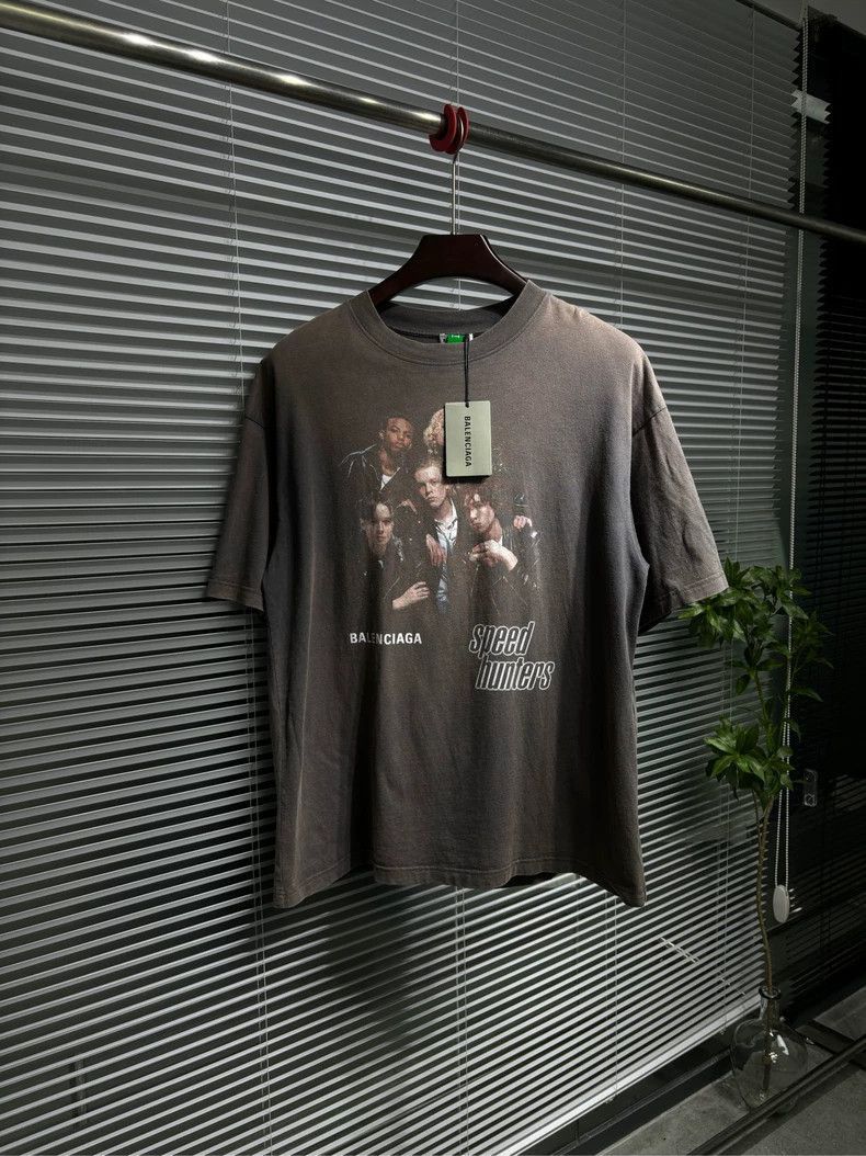 Balenciaga Balenciaga short sleeved mud dyed washed gray Speed Hunter Size US S / EU 44-46 / 1 - 1 Thumbnail