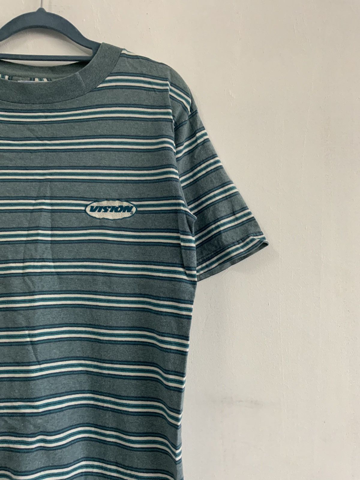 Japanese Brand Vintage Vision Sport Wear Striped Tee Size US M / EU 48-50 / 2 - 5 Thumbnail