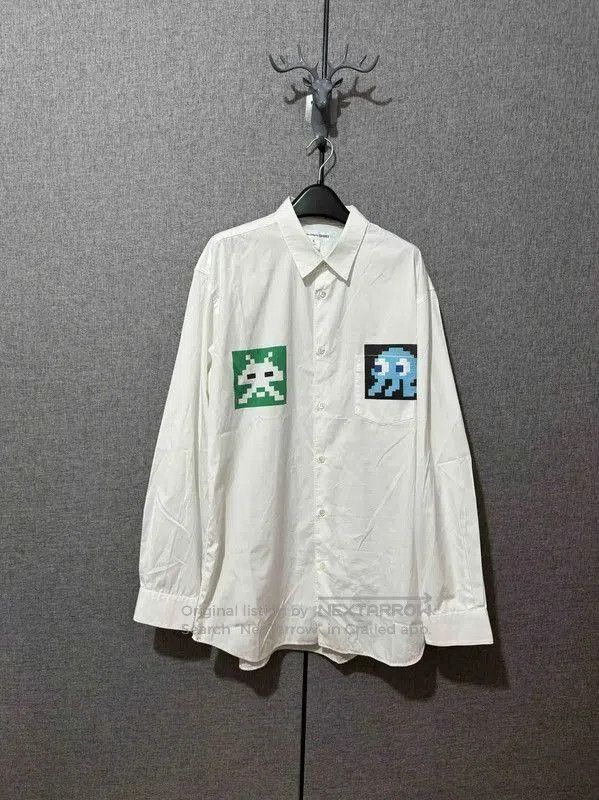 Comme des Garcons Comme des Garçons White Cotton Logo Shirt . Size US XL / EU 56 / 4 - 1 Thumbnail