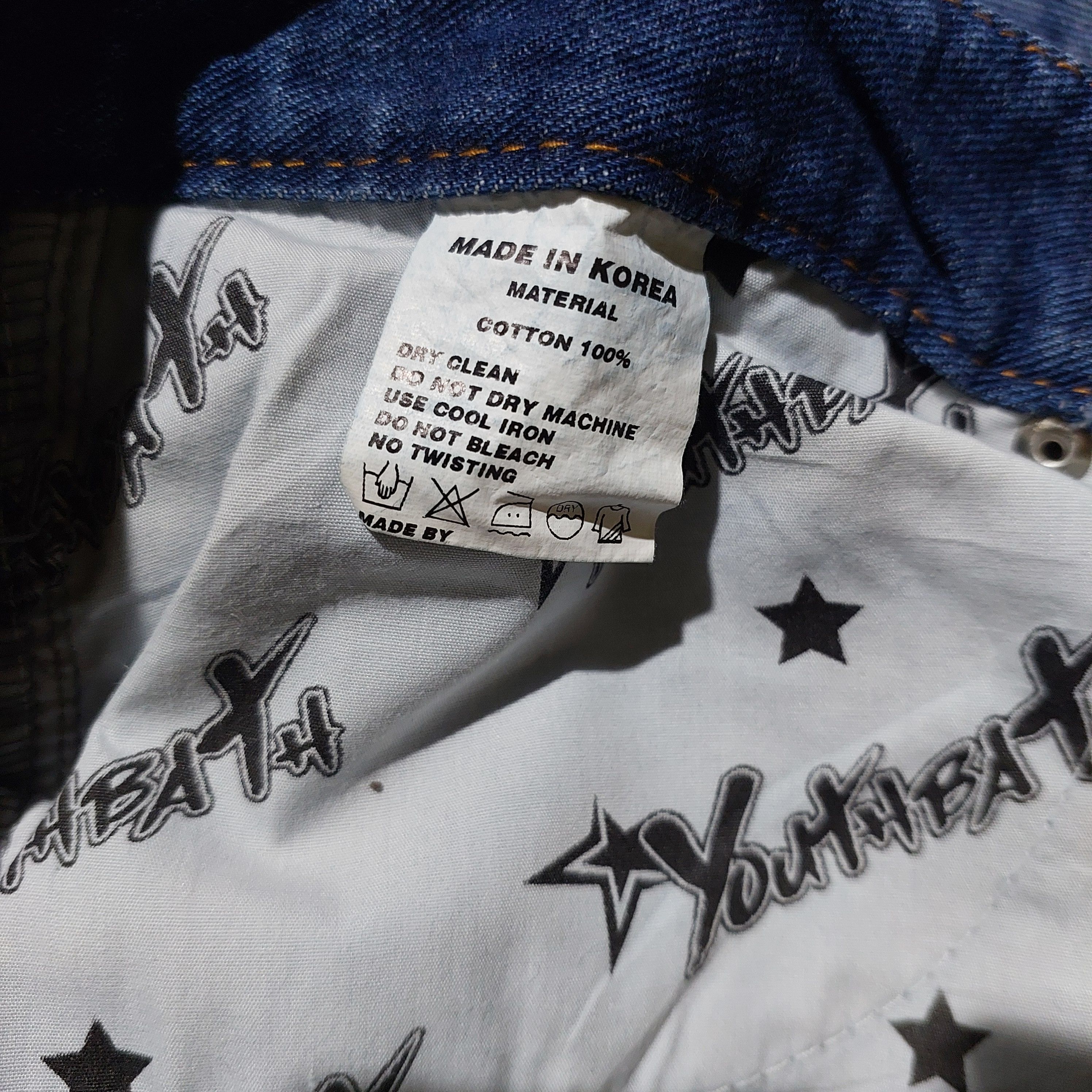 Marithe + Francois Girbaud Rey mysterio artwork printed carpenter denim Size US 35 - 10 Thumbnail