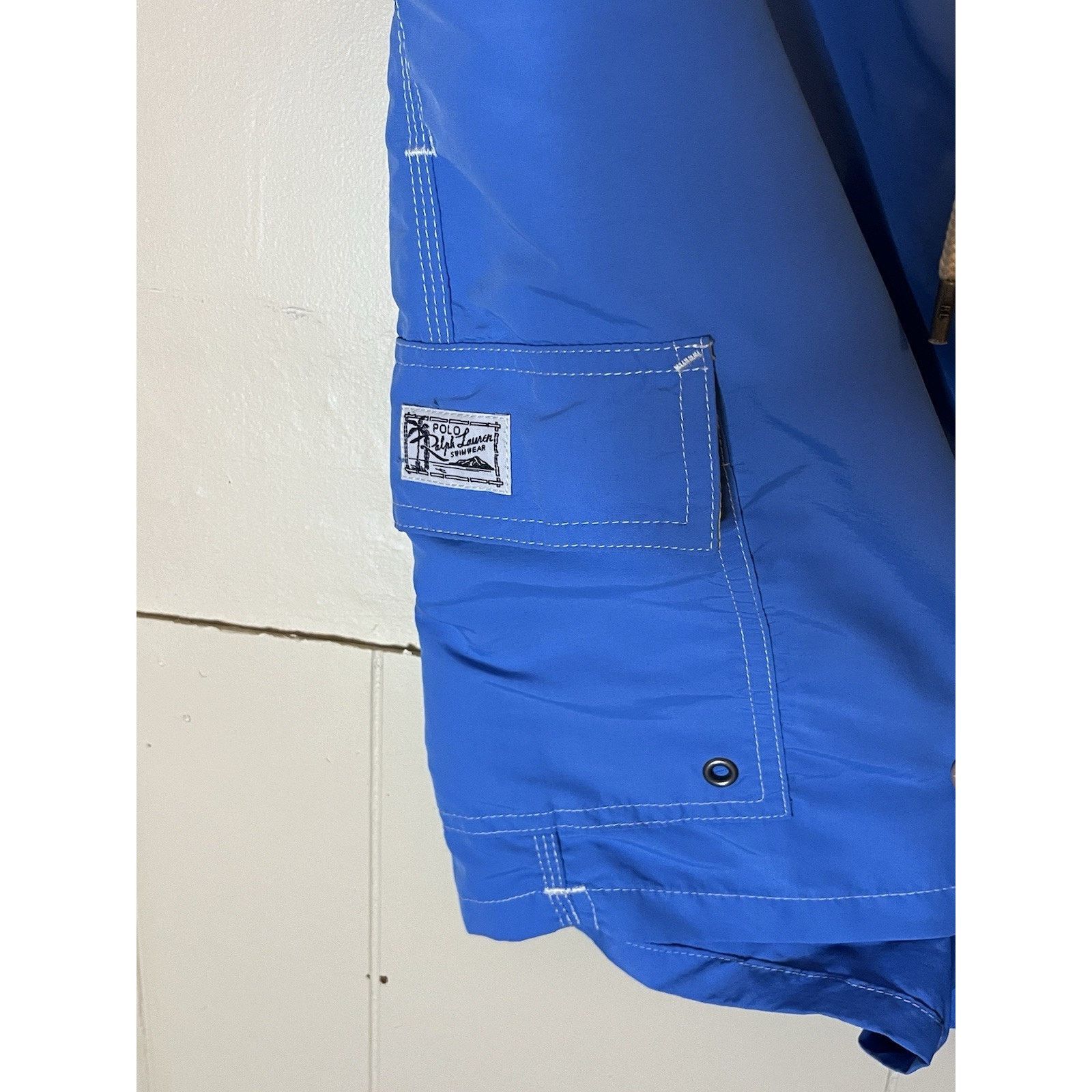 Polo Ralph Lauren Polo Ralph Lauren Mens XL Blue Swim Trunks Yellow Pony Size US 36 / EU 52 - 3 Thumbnail