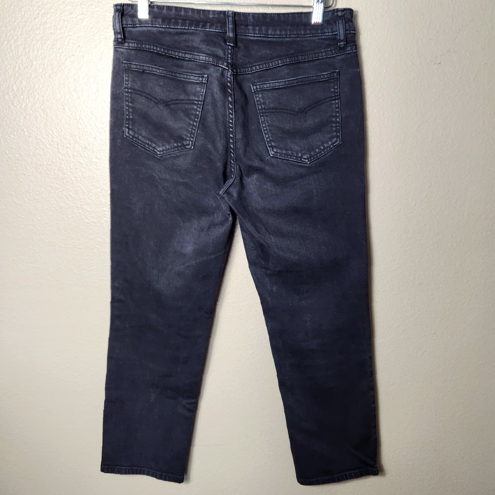 Free People Free People Jasper Straight Leg Mid Rise Black Cropped Jeans-Size 28 Size 28" / US 6 / IT 42 - 7 Thumbnail