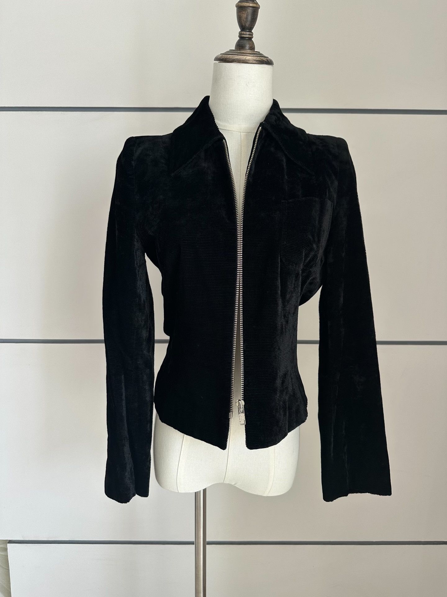 Ann Demeulemeester Ann demeulemeester Early velvet jacket| Size L / US 10 / IT 46 - 1 Thumbnail
