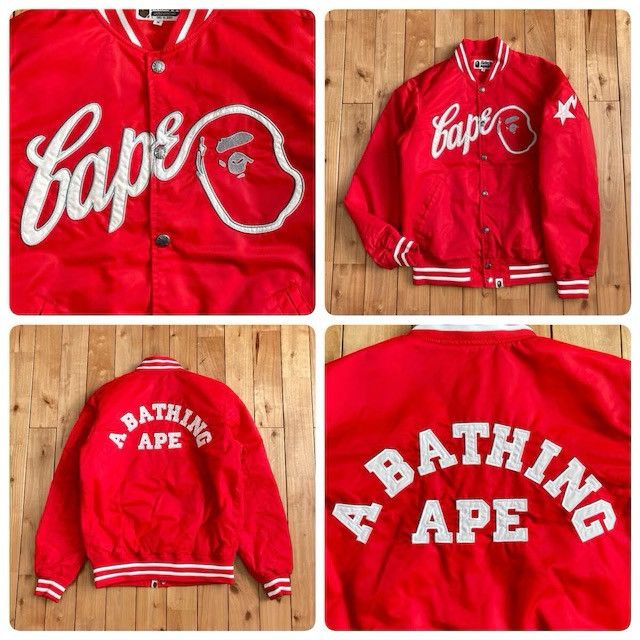 Bape BAPE STA logo varsity jacket a bathing ape star NIGO Size US M / EU 48-50 / 2 - 1 Thumbnail