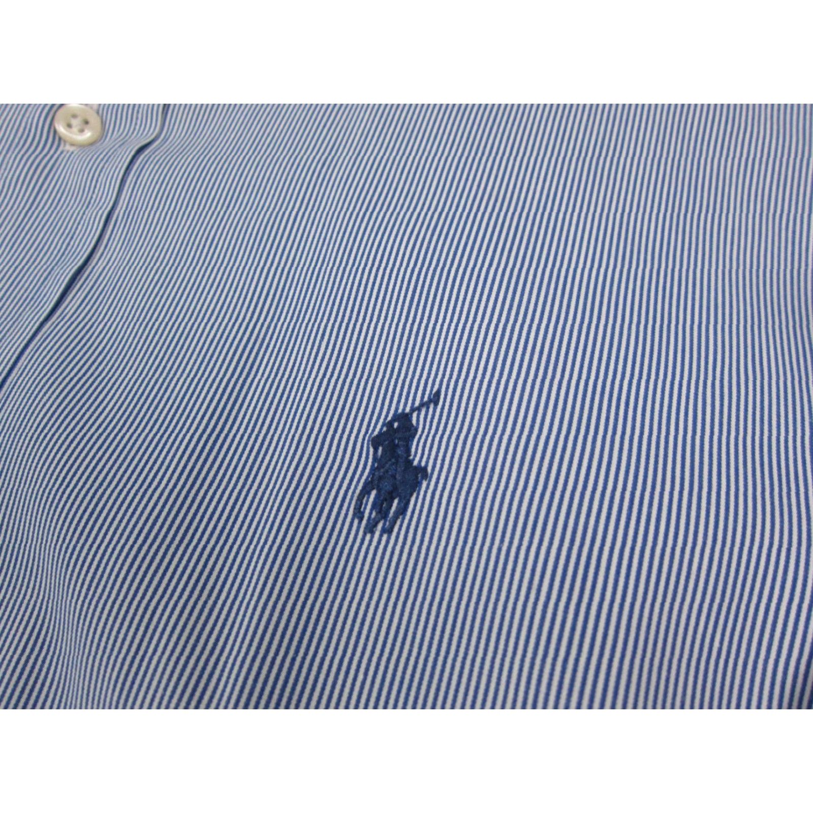 Ralph Lauren Ralph Lauren Shirt Adult 16 XL Blue Pony Striped Button-Down Mens Size US L / EU 52-54 / 3 - 3 Thumbnail