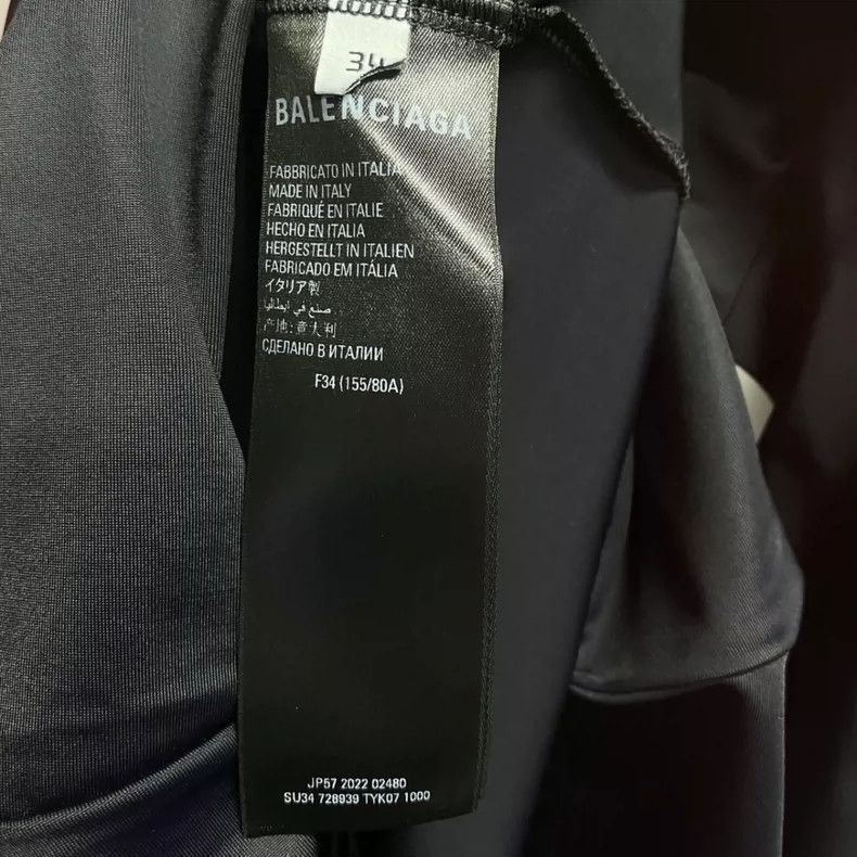 Balenciaga Balenciaga size 34 Black printed logo dress Size S / US 4 / IT 40 - 4 Thumbnail