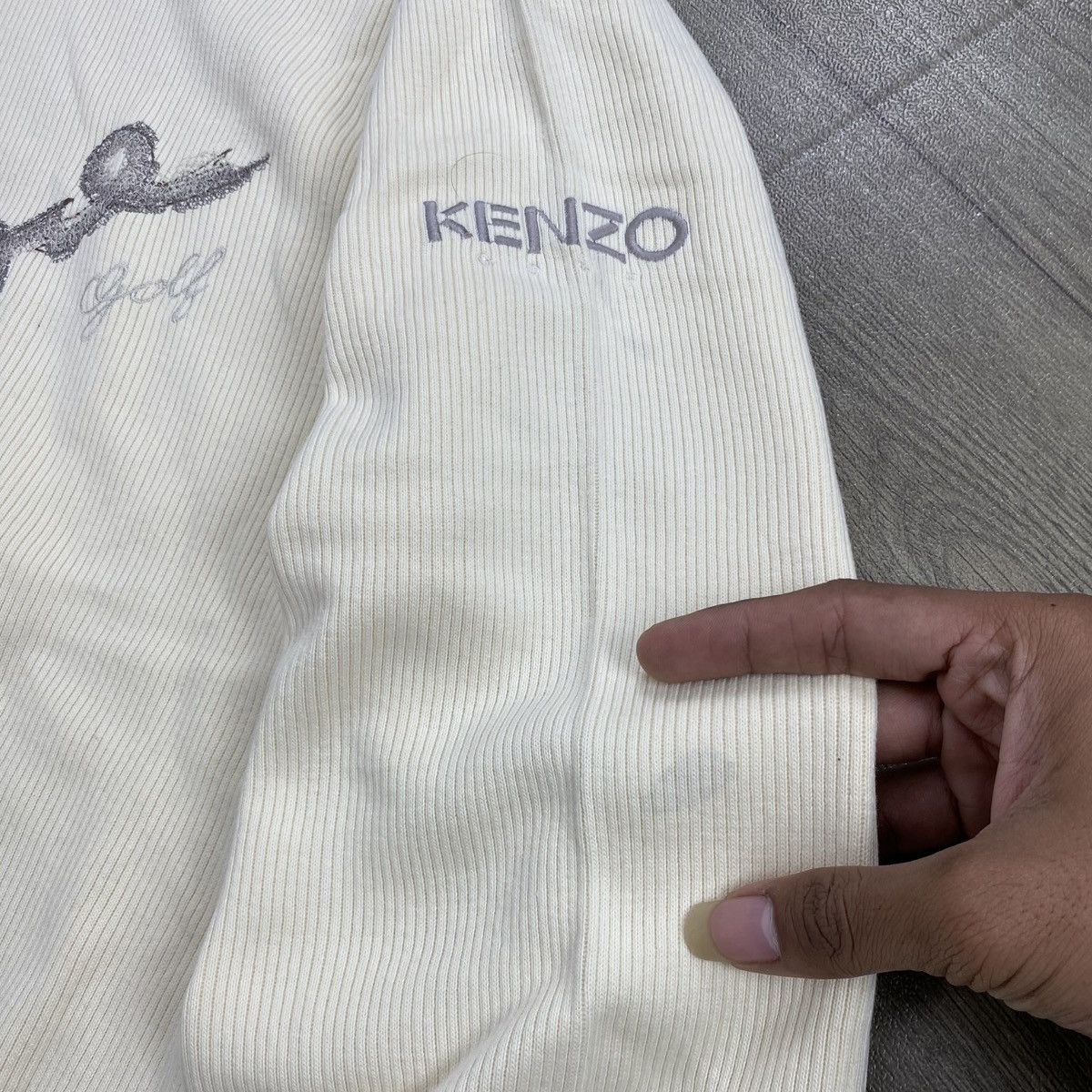 Kenzo Vintage Kenzo Golf Big Logo Sweatshirt Luxury Size US L / EU 52-54 / 3 - 5 Thumbnail