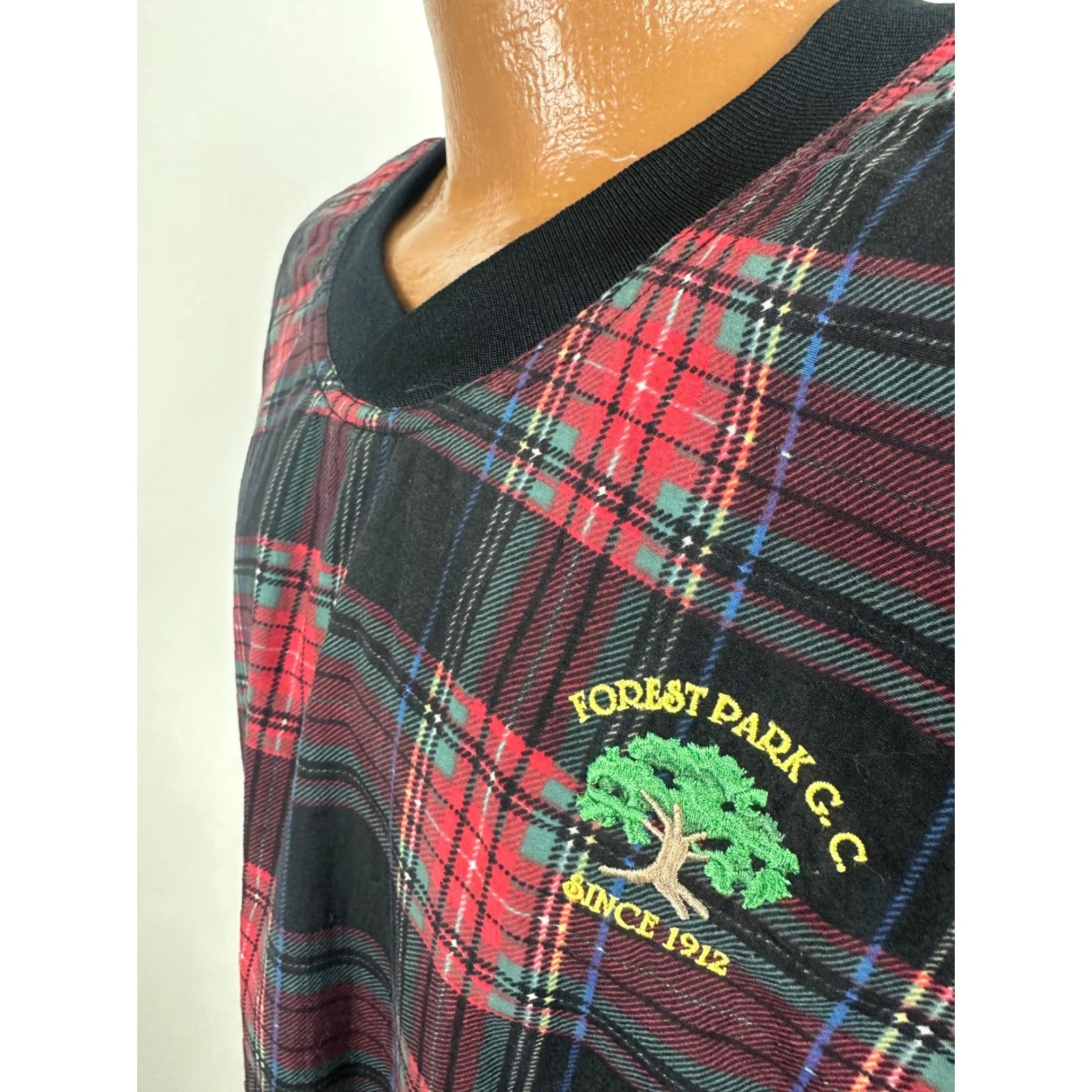 Vintage VINTAGE Winner Mate Golf Windbreaker Pullover Jacket XL Black Plaid 90s Outdoor Sports Mens Size US XL / EU 56 / 4 - 4 Thumbnail