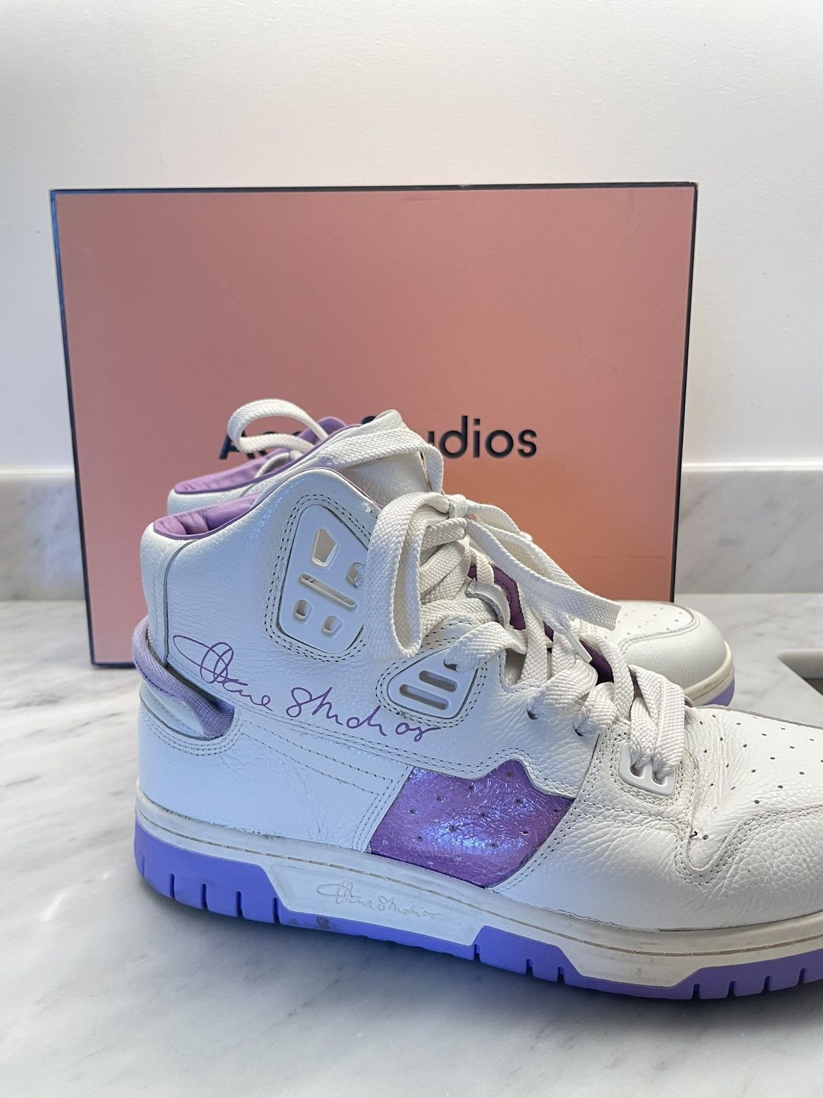 Acne Studios Acne Studios high top Stockholm pop sneakers leather Size US 8.5 / EU 41-42 - 8 Thumbnail