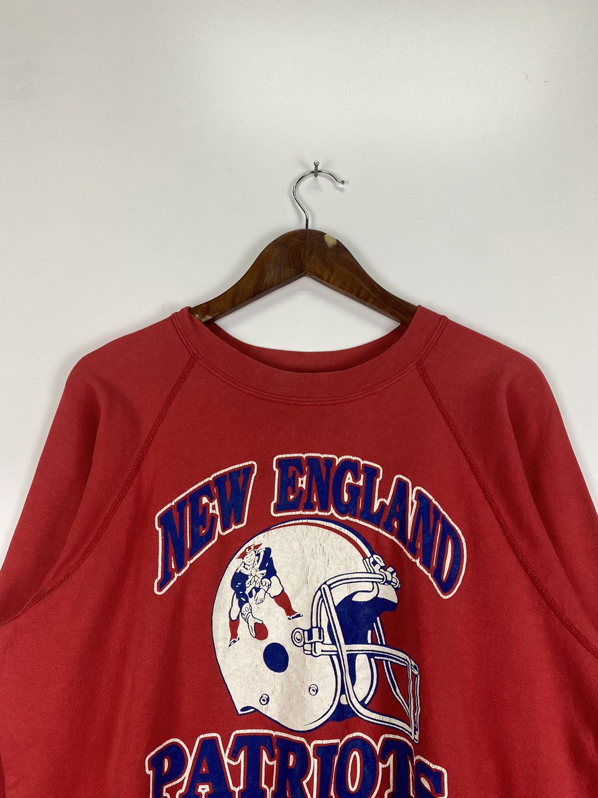 NFL × Vintage Vintage 80’s New England Patriots sweatshirt Size US L / EU 52-54 / 3 - 7 Thumbnail