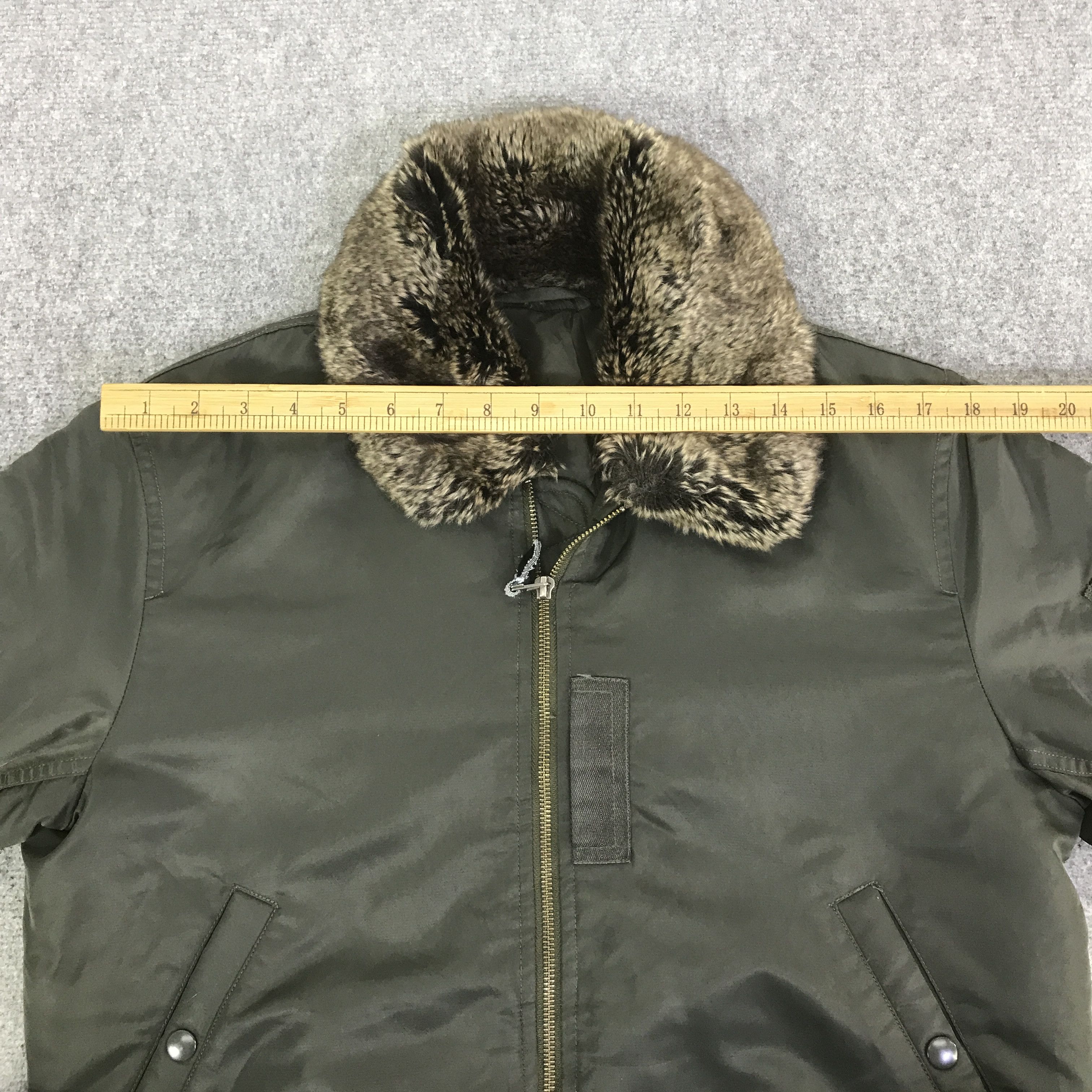 Japanese Brand JAPANESE BRAND GU FUR COLLAR BOMBER JACKET K99B4 Size US L / EU 52-54 / 3 - 5 Thumbnail