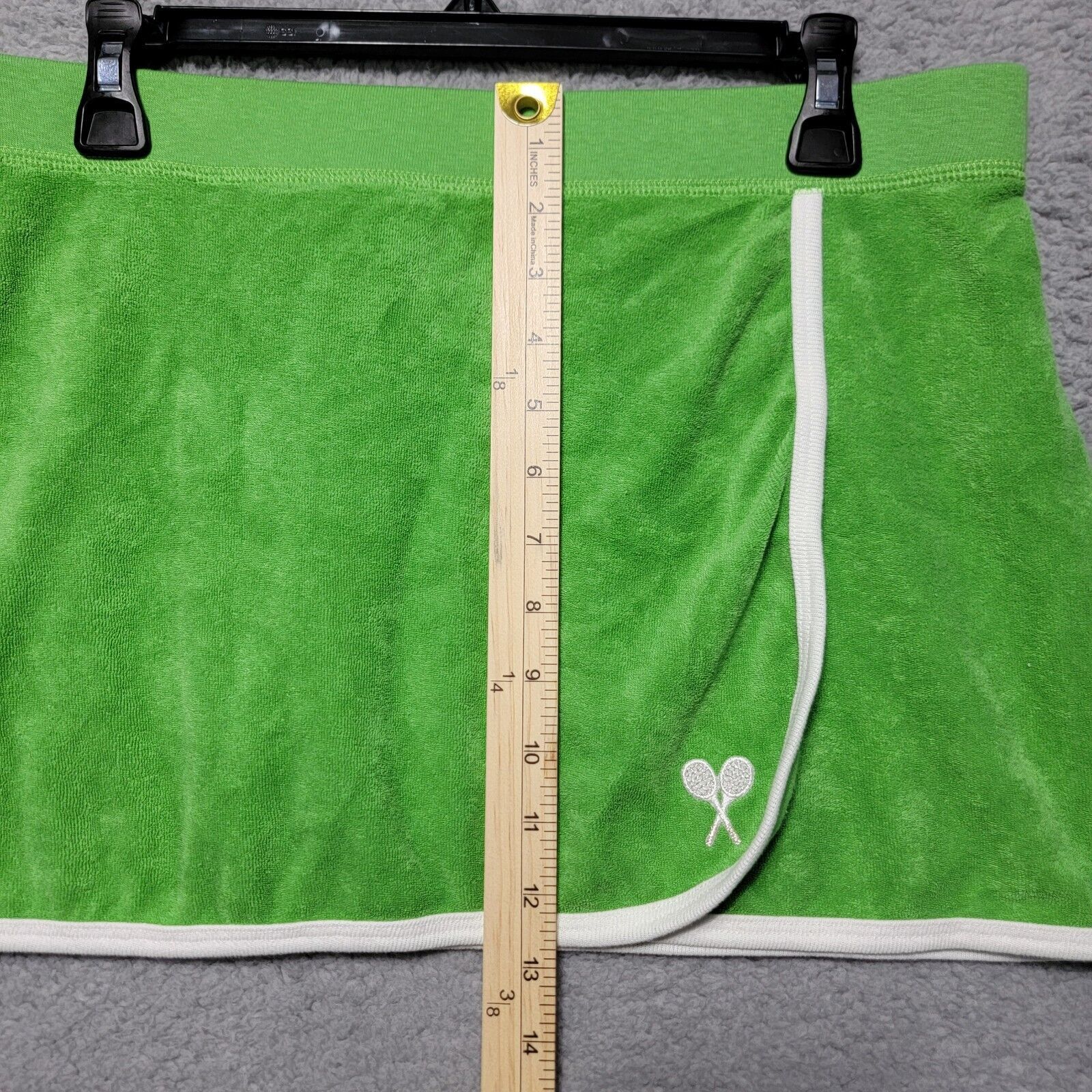 Juicy Couture Vintage Juicy Couture Terry Cloth Mini Skirt Green Sz L NWT Size 34" / US 12 / IT 48 - 2 Thumbnail
